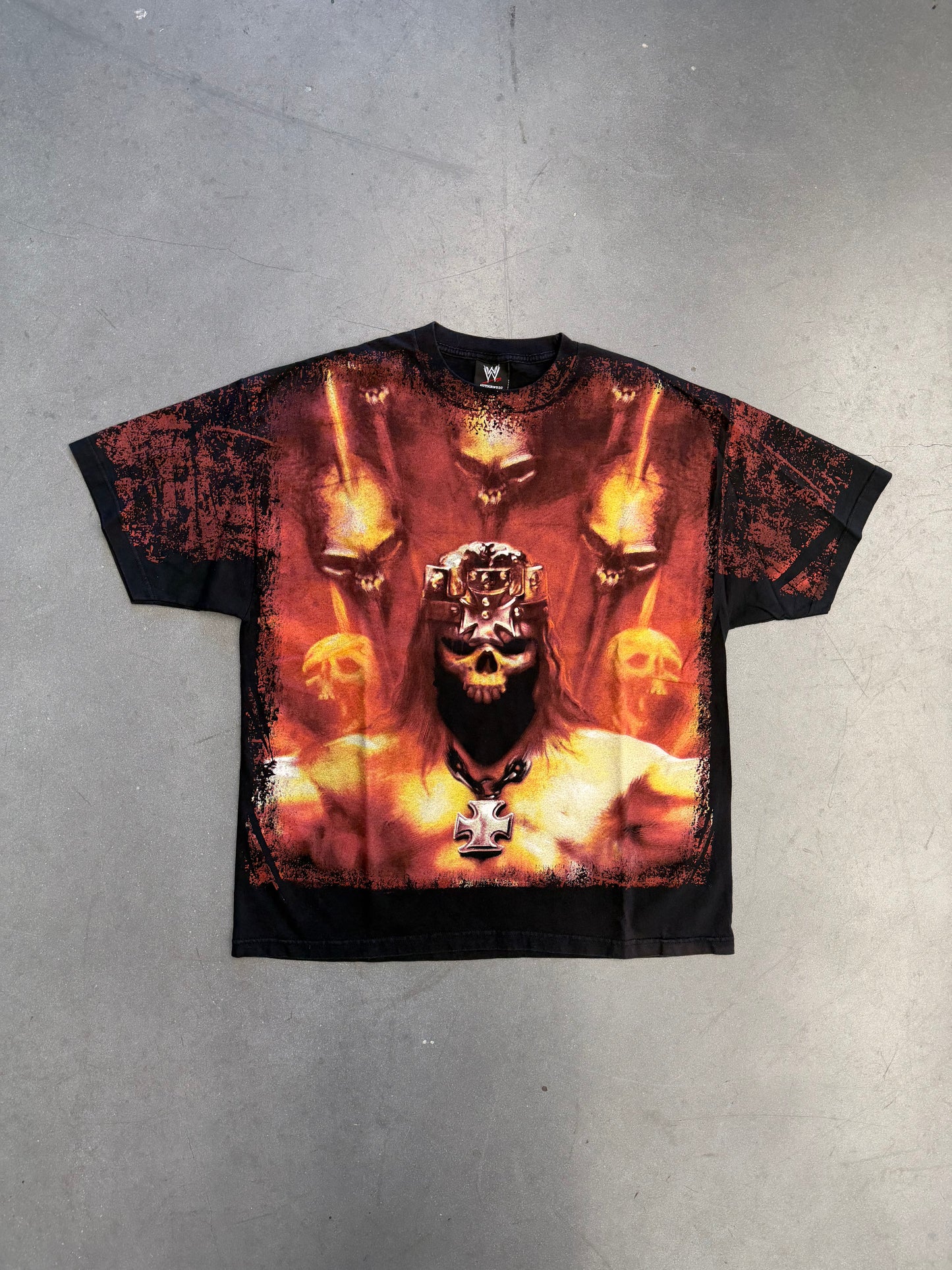 VINTAGE TRIPLE H ALL OVER PRINT TEE (WWE TAG)