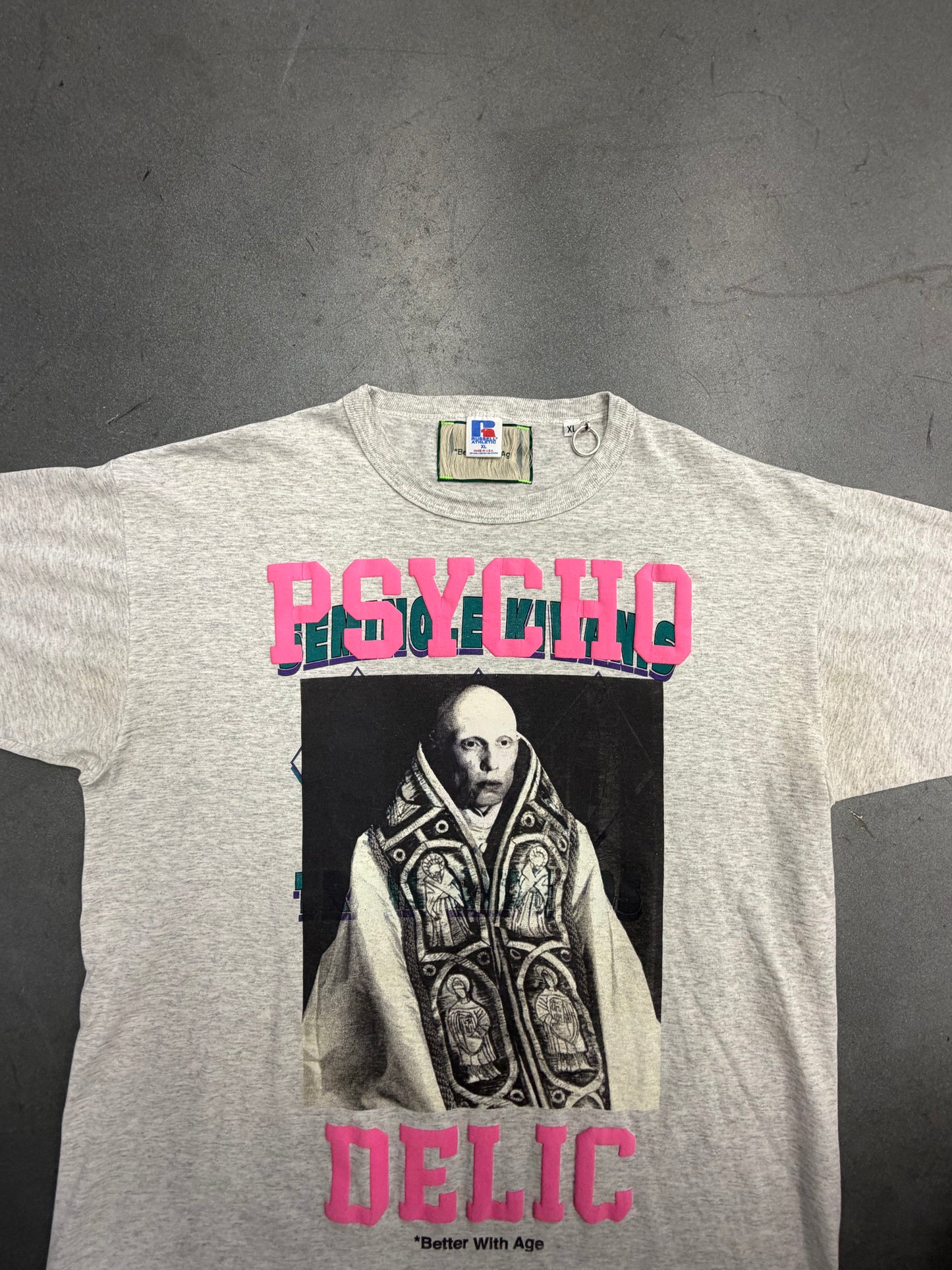 BETTER WITH AGE PSYCHO-DELIC TEE - HEATHER (XL)