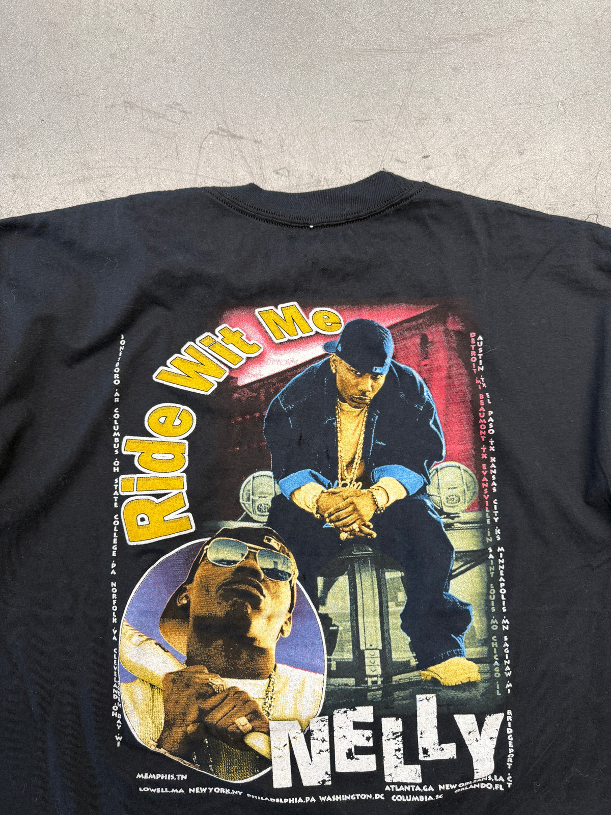 2000 NELLY RIDE WIT ME RAP TEE (JERZEES TAG)