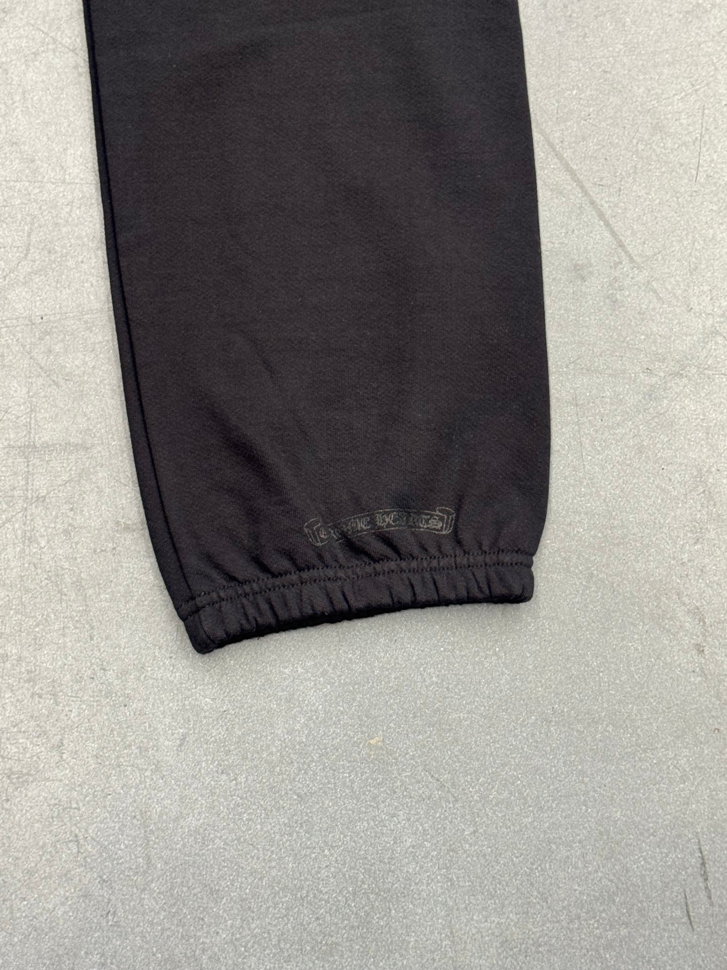 CHROME HEARTS SLIT POCKET MIAMI EXCLUSIVE SWEATPANTS - BLACK/BLACK
