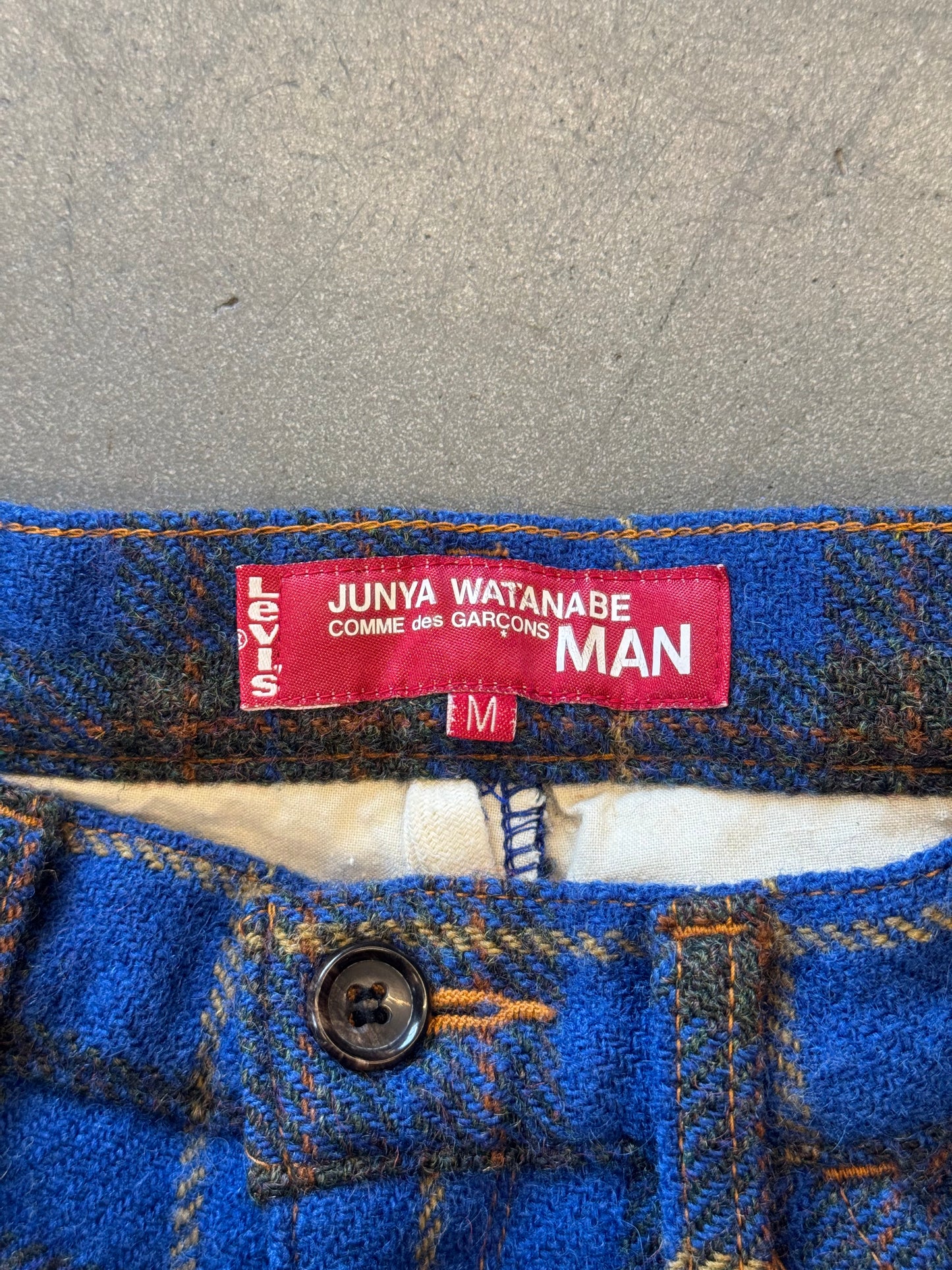 AD2002 LEVI'S X JUNYA WATANABE COMME DES GARCONS PLAID WORK PANT