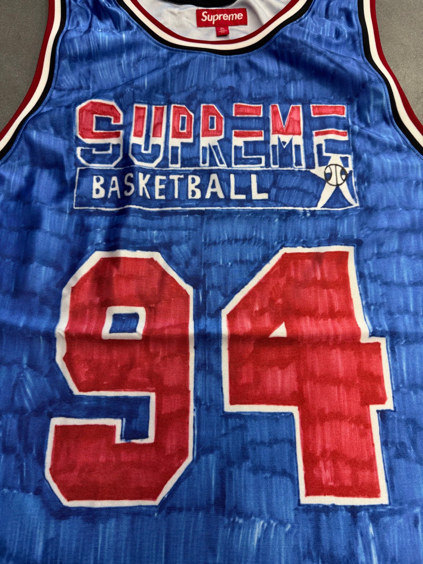 SS25 SUPREME MARKER BASKETBALL JERSEY