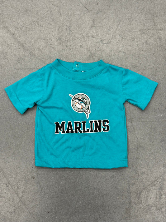 90'S FLORIDA MARLINS LOGO BABY TEE (12M) - NWT