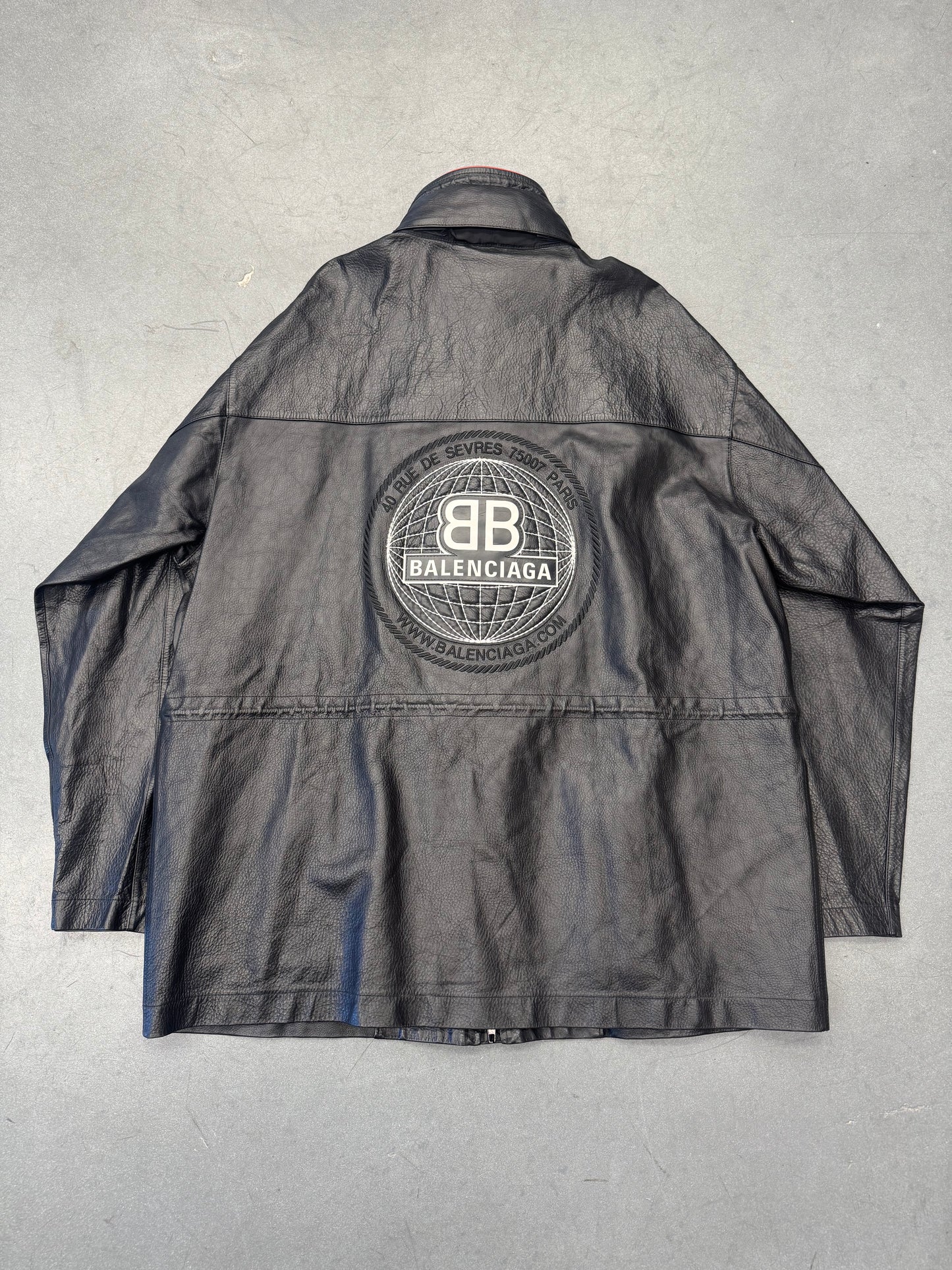 S/S 2020 YE24 BALENCIAGA BLNCG RUNWAY OVERSIZED LEATHER PARKA JACKET