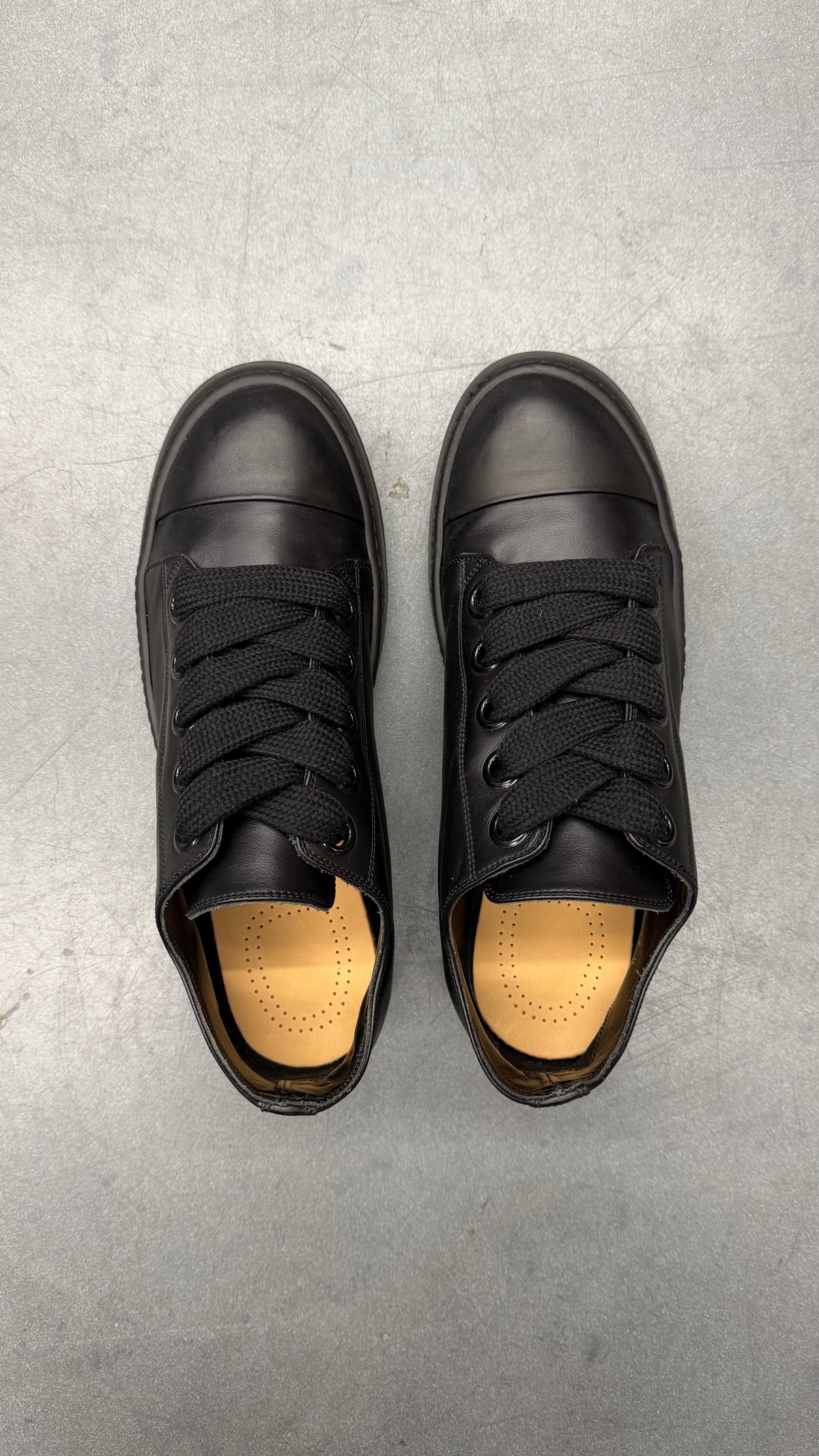 RICK OWENS LIDO JUMBO LACE LOW 'BLACK'