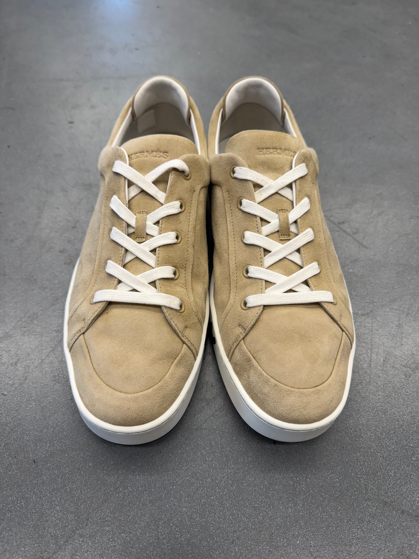 HERMES SUEDE KID SNEAKERS (W/O BOX)