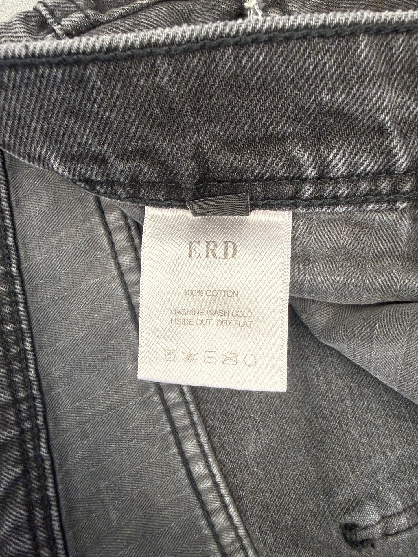 2025 ENFANTS RICHES DEPRIMES DISTRESSED BAGGY FLARED JEANS - BLACK