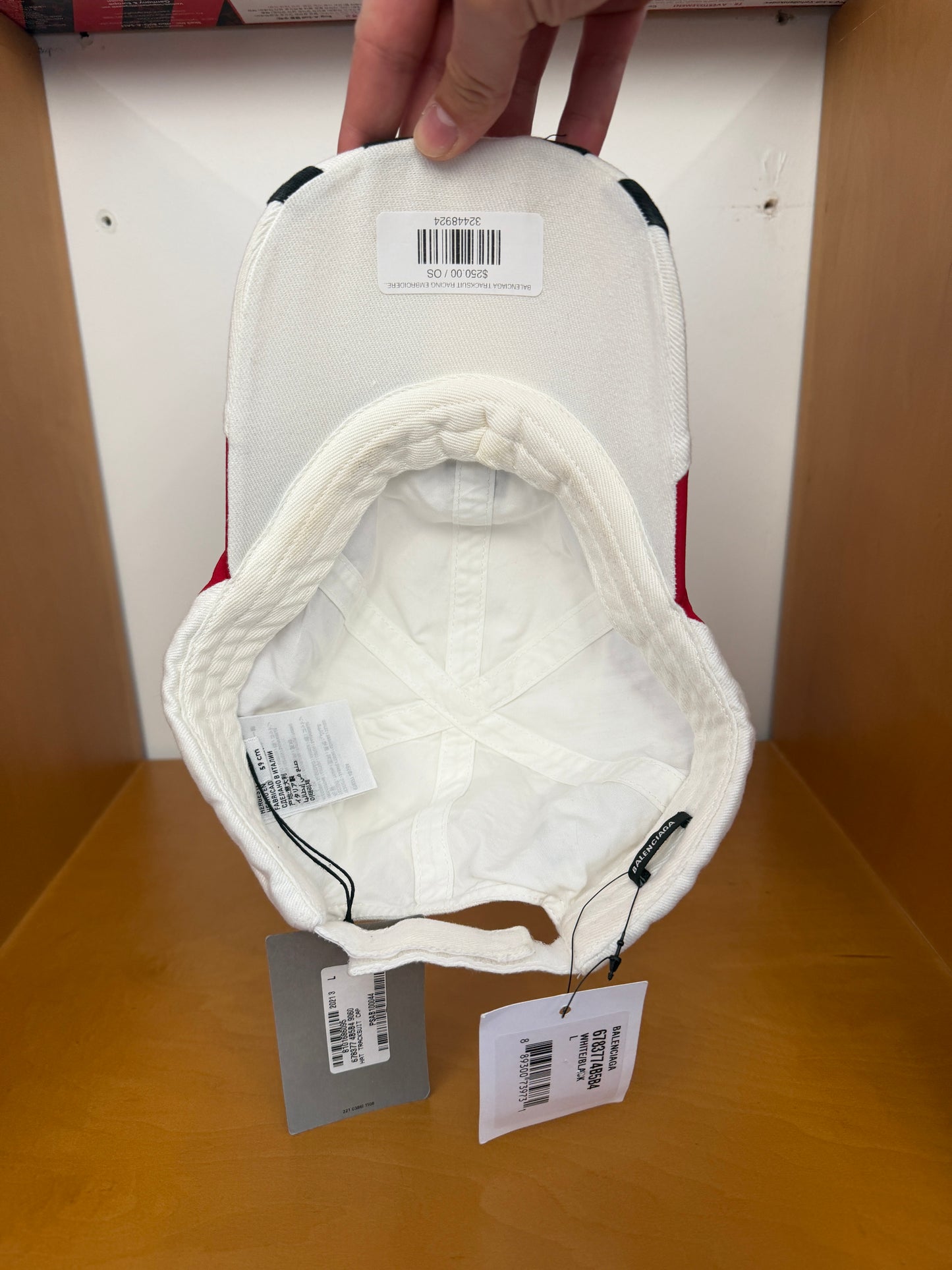 BALENCIAGA TRACKSUIT RACING EMBROIDERED CAP