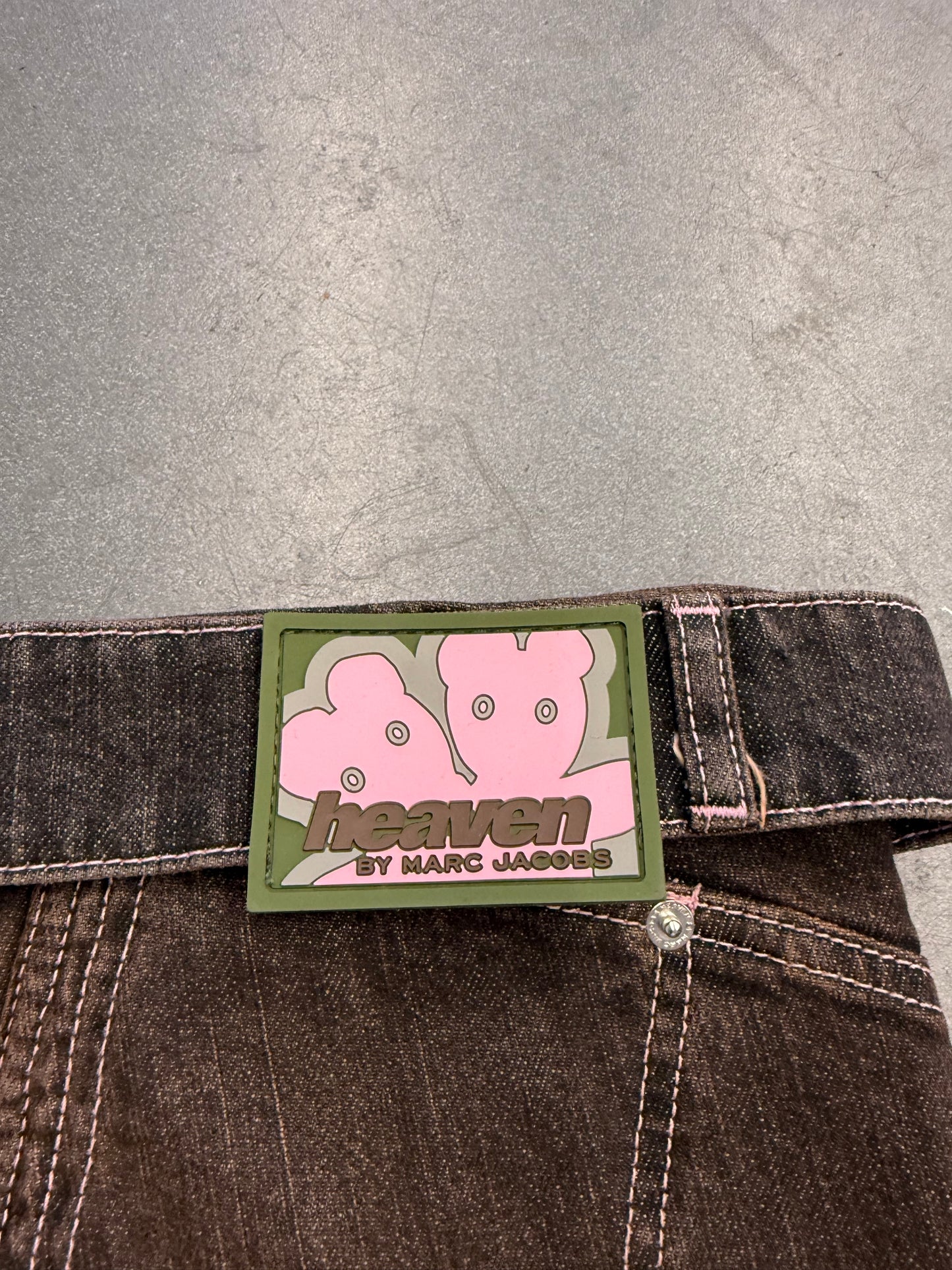 HEAVEN BY MARC JACOBS JACOBS DETACHED WAISTBAND FLARE JEANS