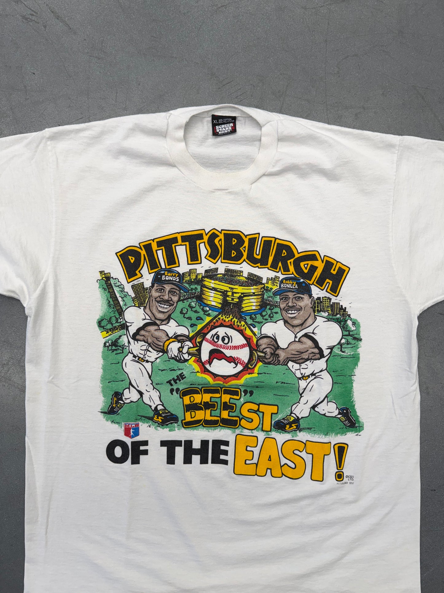 90S PITTSBURGH PIRATES 'THE BEEST OF THE EAST' TEE (SCREEN STARS TAG)