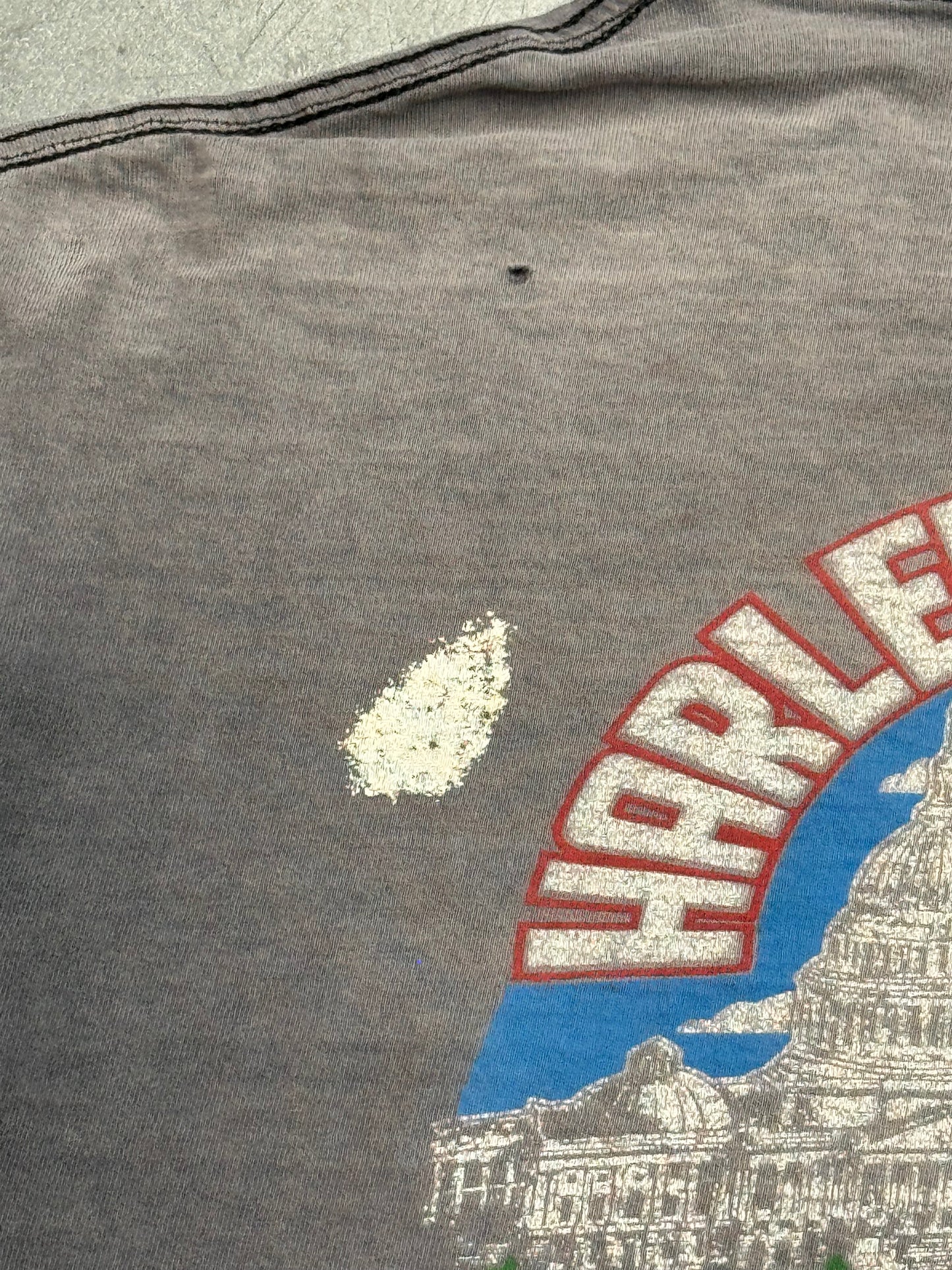 1988 HARLEY-DAVIDSON WASHINGTO D.C. " THE LAST GREAT AMERICAN" TEE (HOLOUBEK TAG)