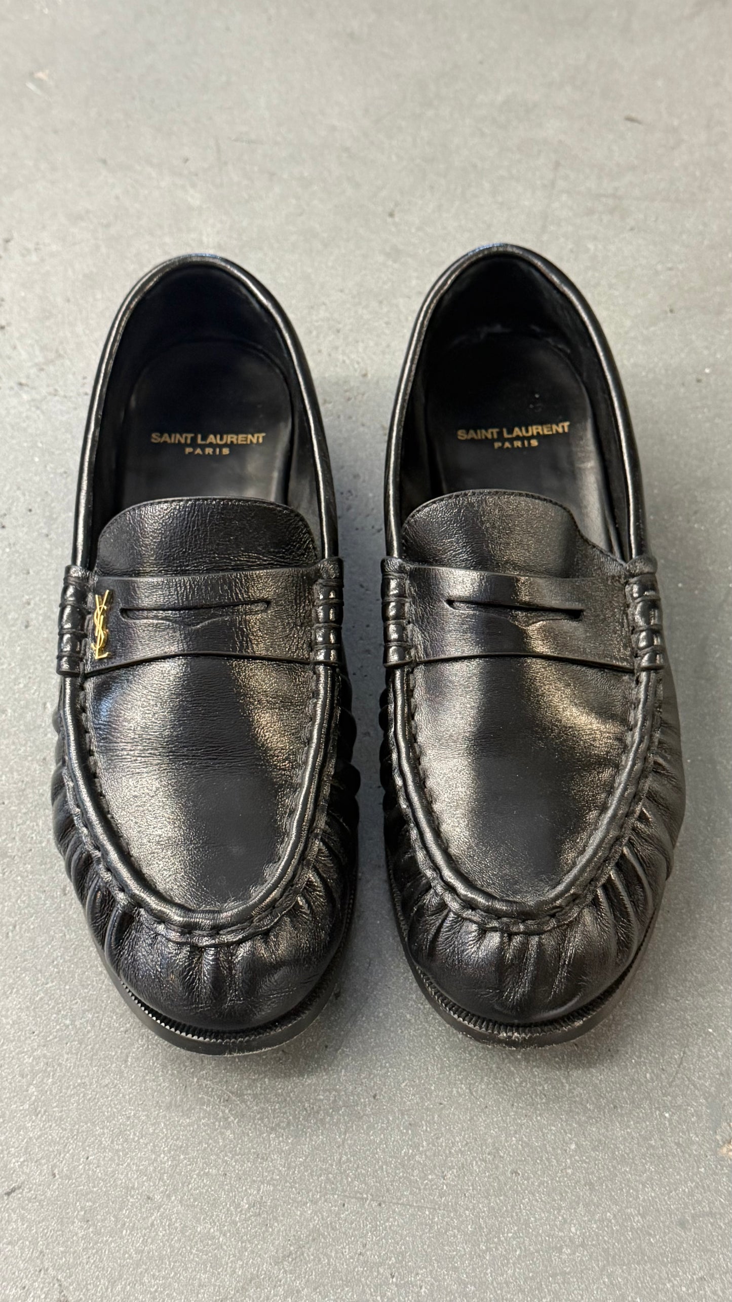 SAINT LAURENT LE LOAFER PENNY SLIPPERS