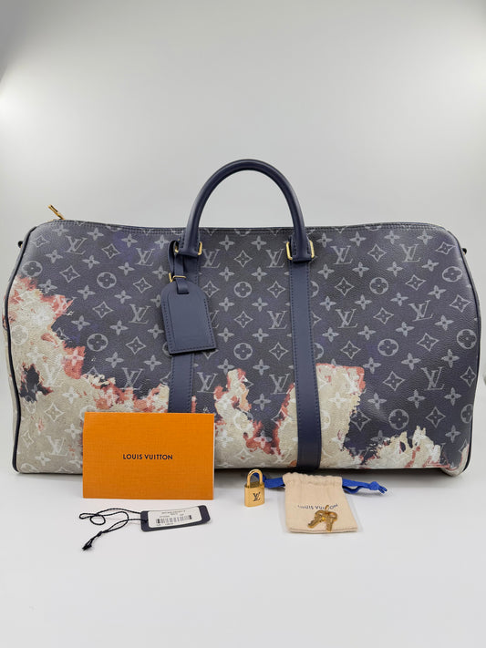 FW23 LOUIS VUITTON KEEPALL BANDOULIERE 50 MONOGRAM BLEACH