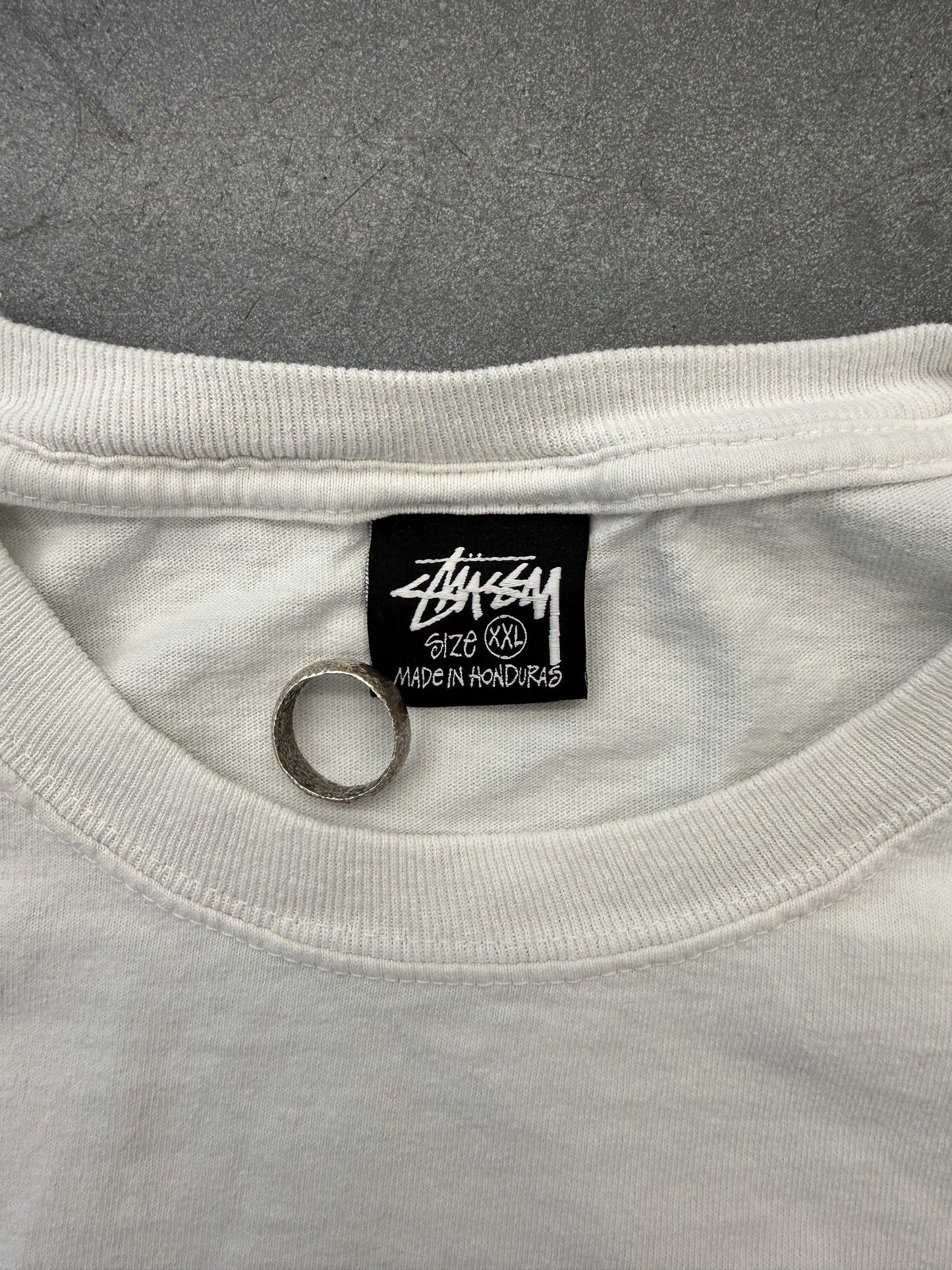 STUSSY DICE MULLET TEE (DOUBLE TAG MADE IN HONDURAS)