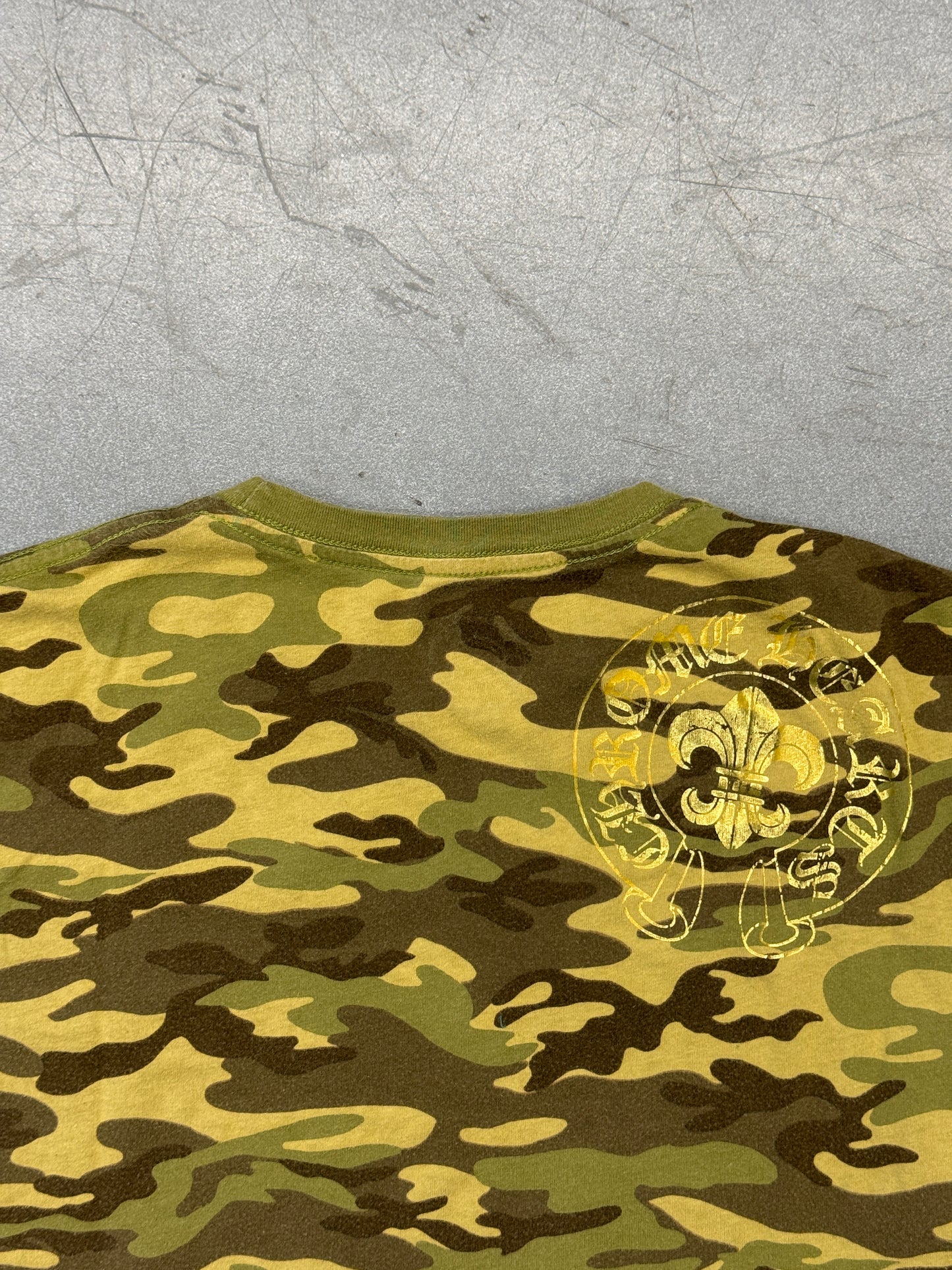 VINTAGE CHROME HEARTS VINE DAGGER TEE - CAMO