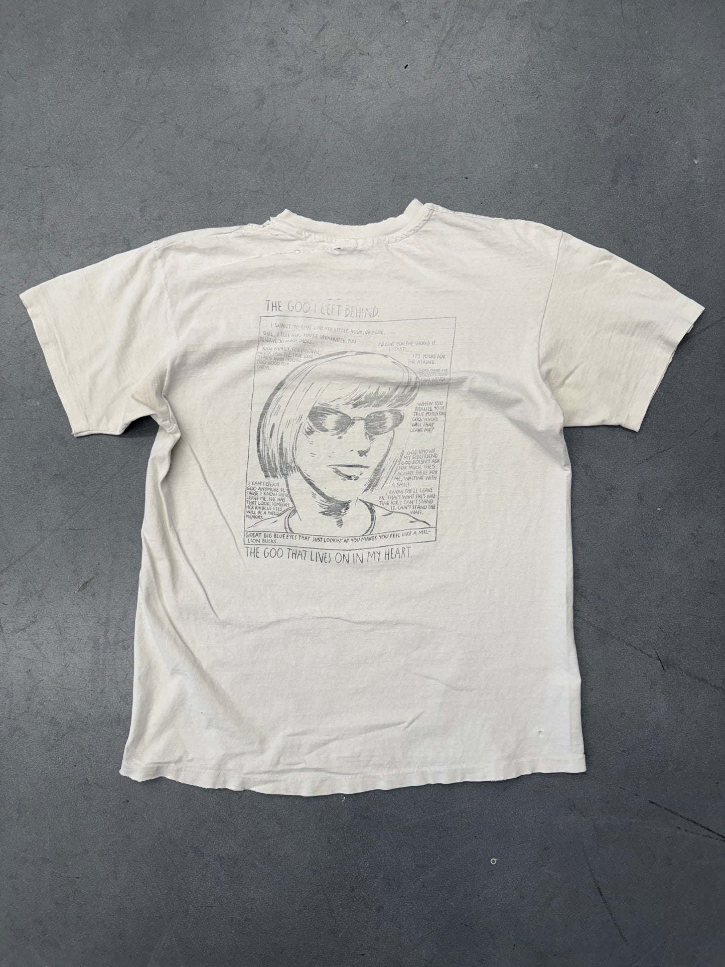 1991 SONIC YOUTH "GOO" TEE (HANES BEEFY-T TAG)