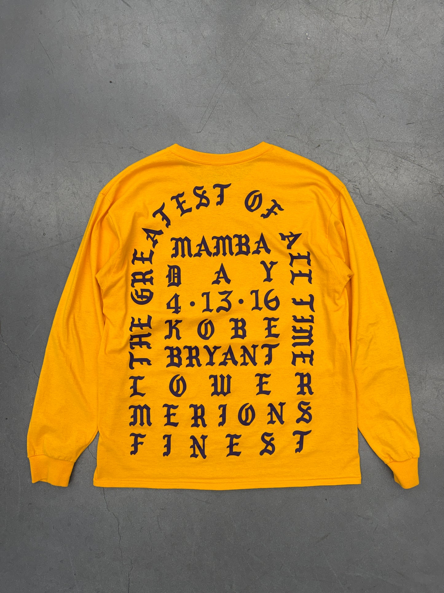 2016 KANYE WEST I FEEL LIKE KOBE LONG SLEEVE TEE
