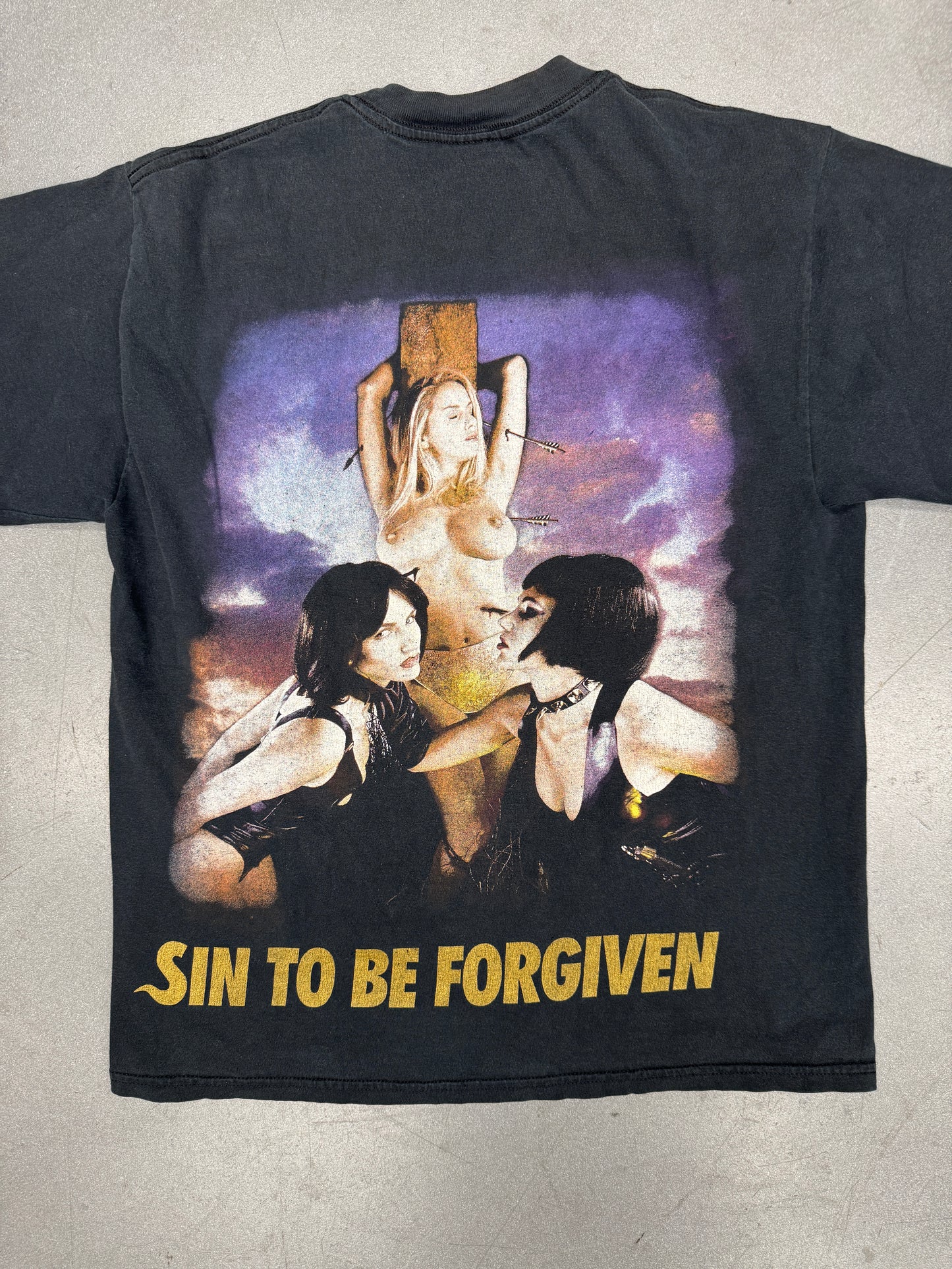 CRADLE OF FILTH SADOMASOCHRIST SIN TO BE FORGIVEN TEE (M&O KNITS TAG)