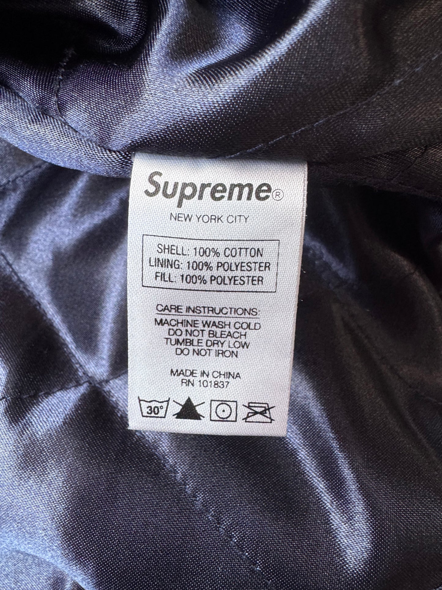 SS20 SUPREME NEW ERA MLB VARSITY JACKET - NAVY (L)