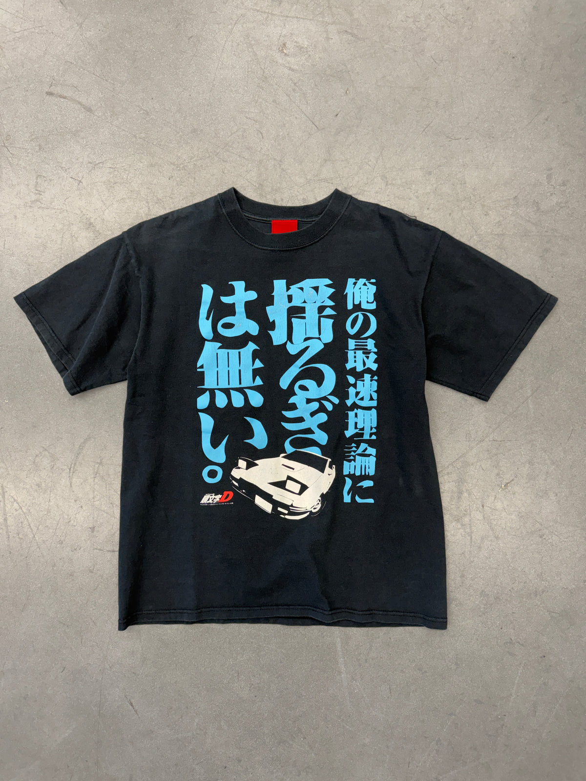 2000'S MAZDA RX-7 ANIME INITIAL D JAPANESE REDSUNS TEE (ANVIL RED BAR TAG)