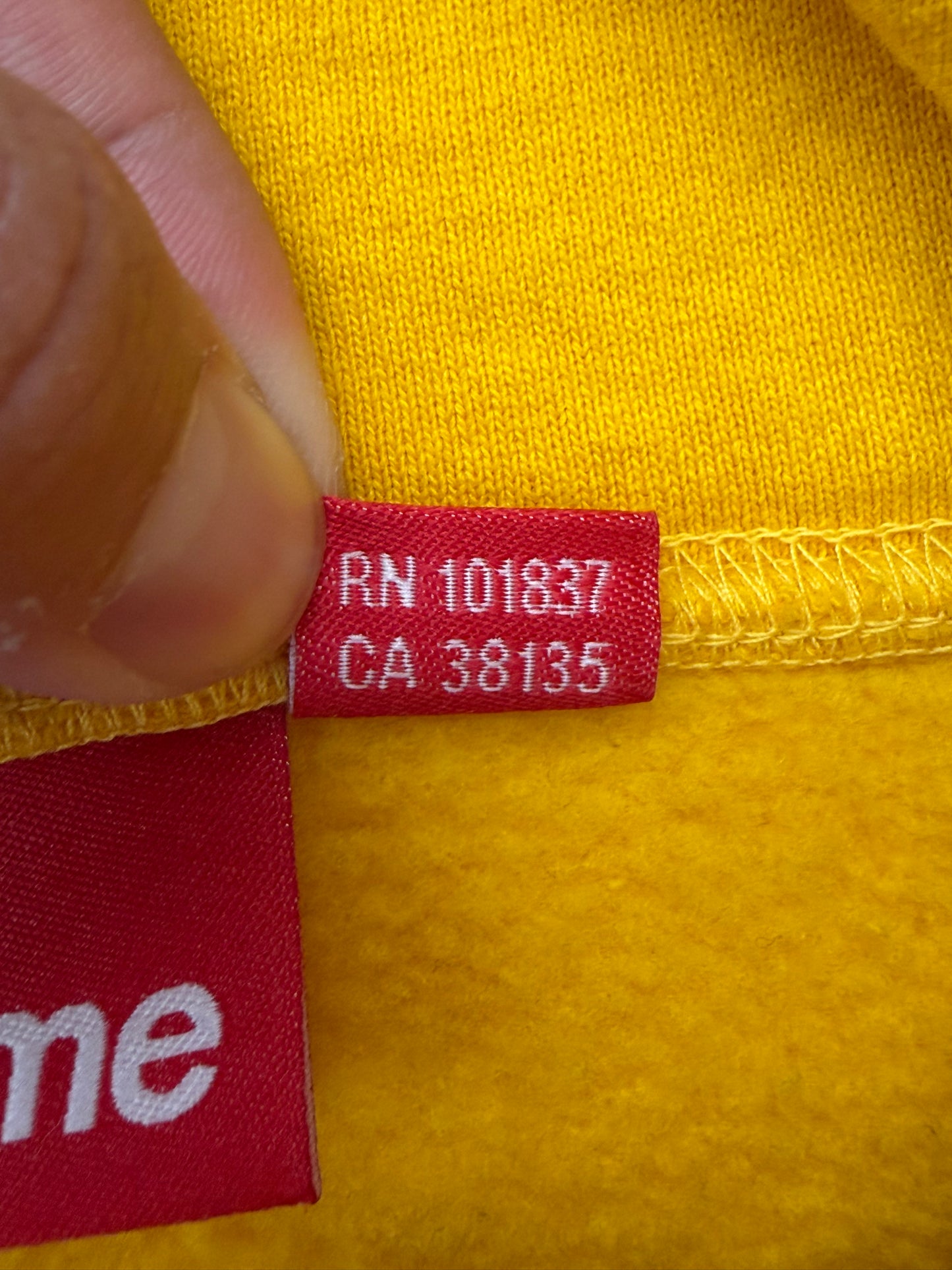 FW25 SUPREME ANTIHERO HOODED SWEATSHIRT  - YELLOW