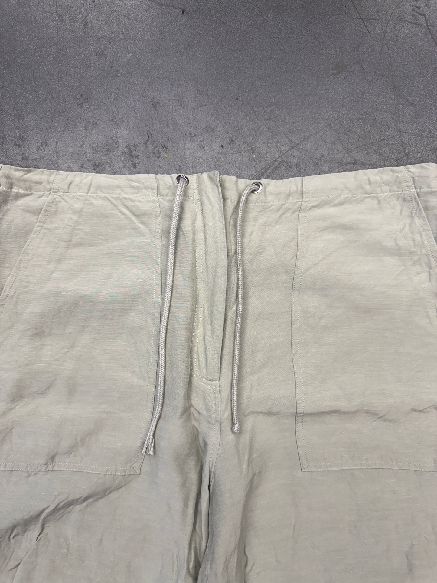 KITH WOMEN WRINKLE CUPRO PANT - GREEN