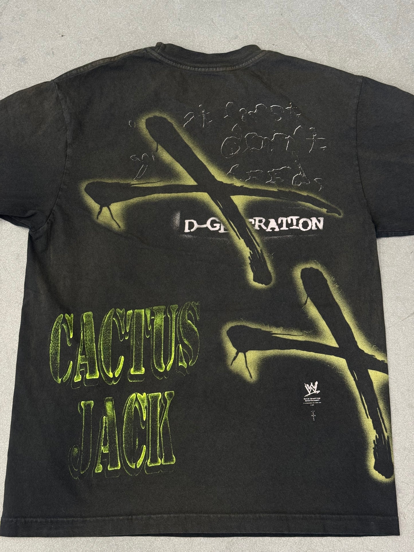 TRAVIS SCOTT X WWE DX TWO WORDS SUCK IT CACTUS JACK WRAP AROUND TEE
