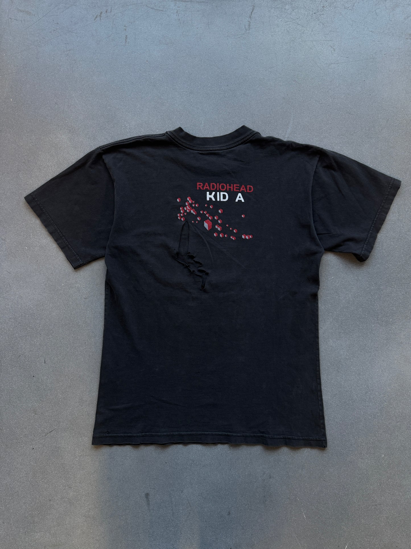 2000 RADIOHEAD KID A TEE (FADED TAG)