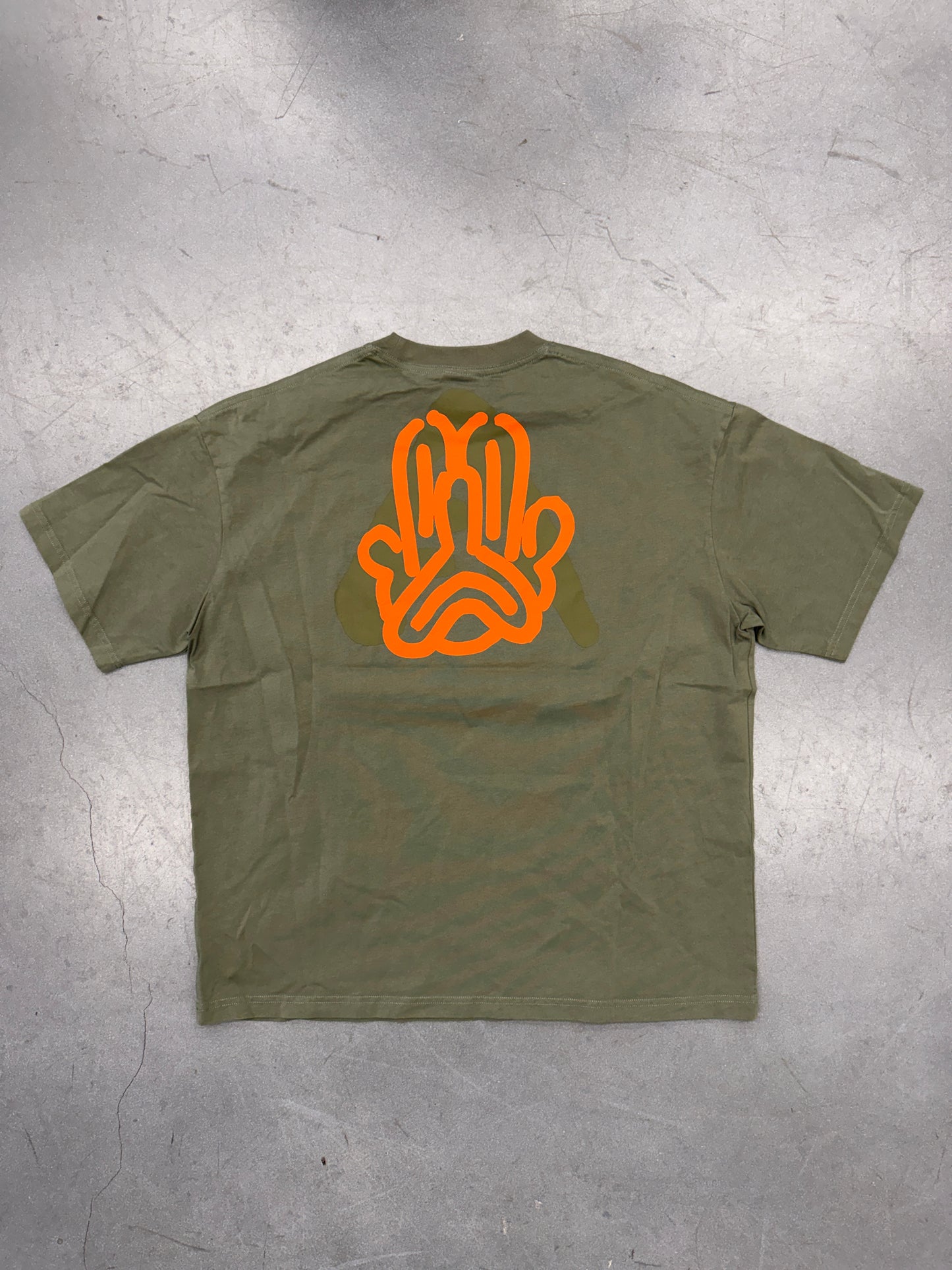 SLAWN LOGO LOCK TEE - OLIVE