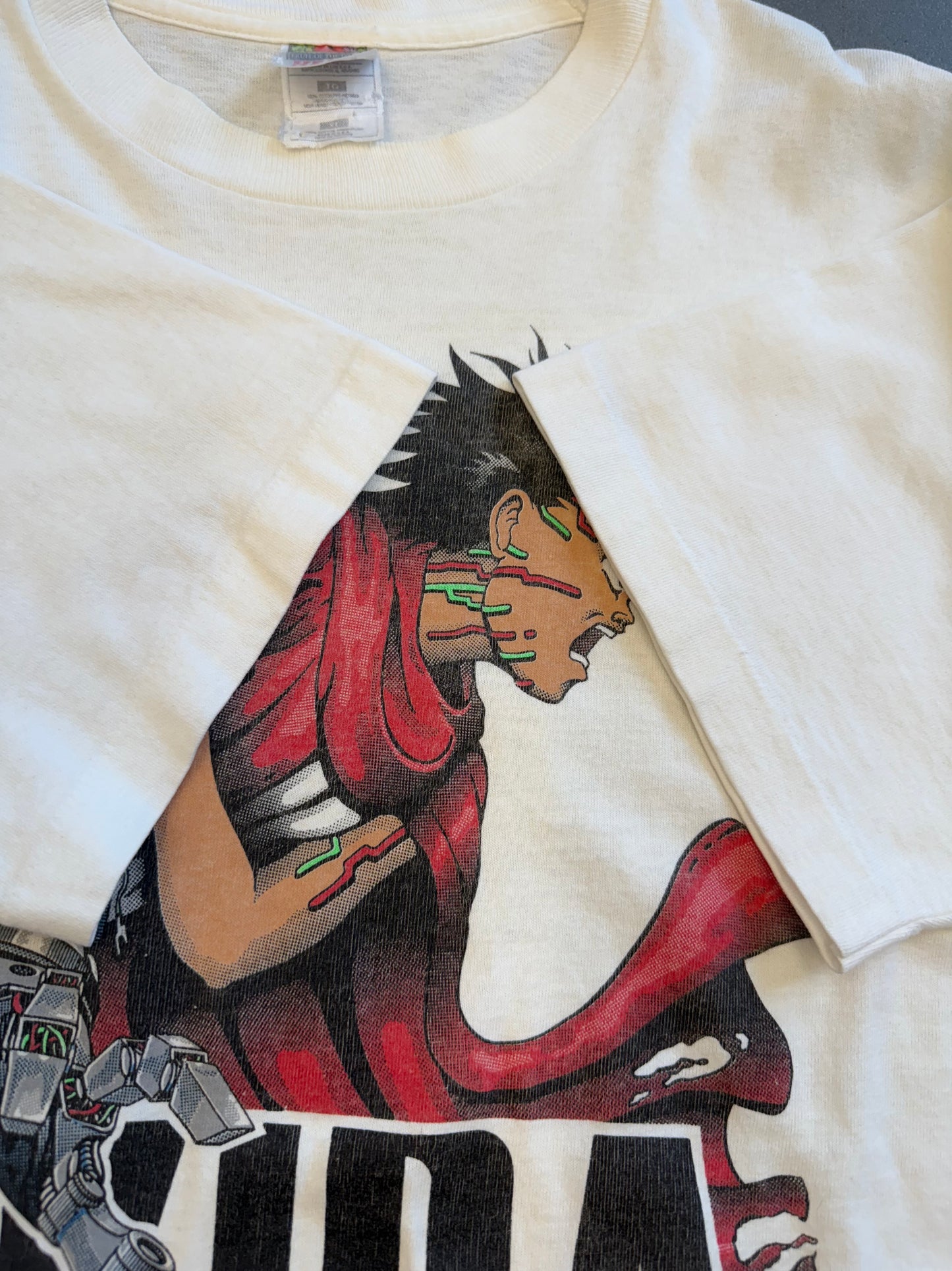90'S AKIRA MOVIE PROMO TETSUO ARM WHITE TEE (FOTL TAG)