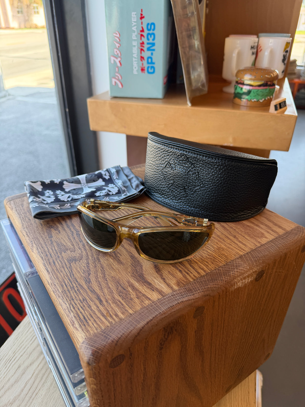 CHROME HEARTS SPREADER SUNGLASSES - TRANSLUCENT GOLD