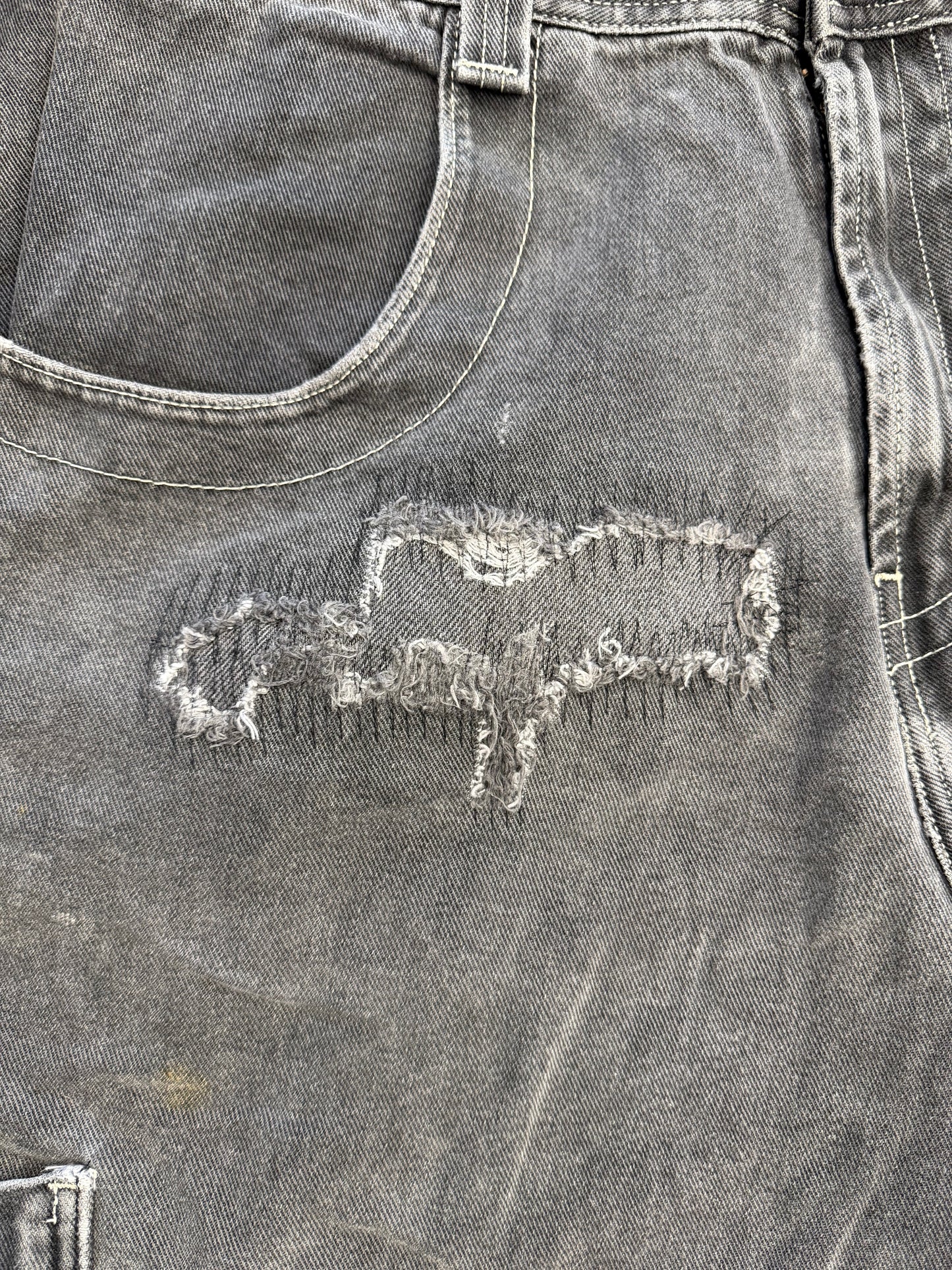 Y2K CUSTOM 1/1 JNCO PATCH SKATE JEANS (MADE OF 3 VINTAGE PAIRS)