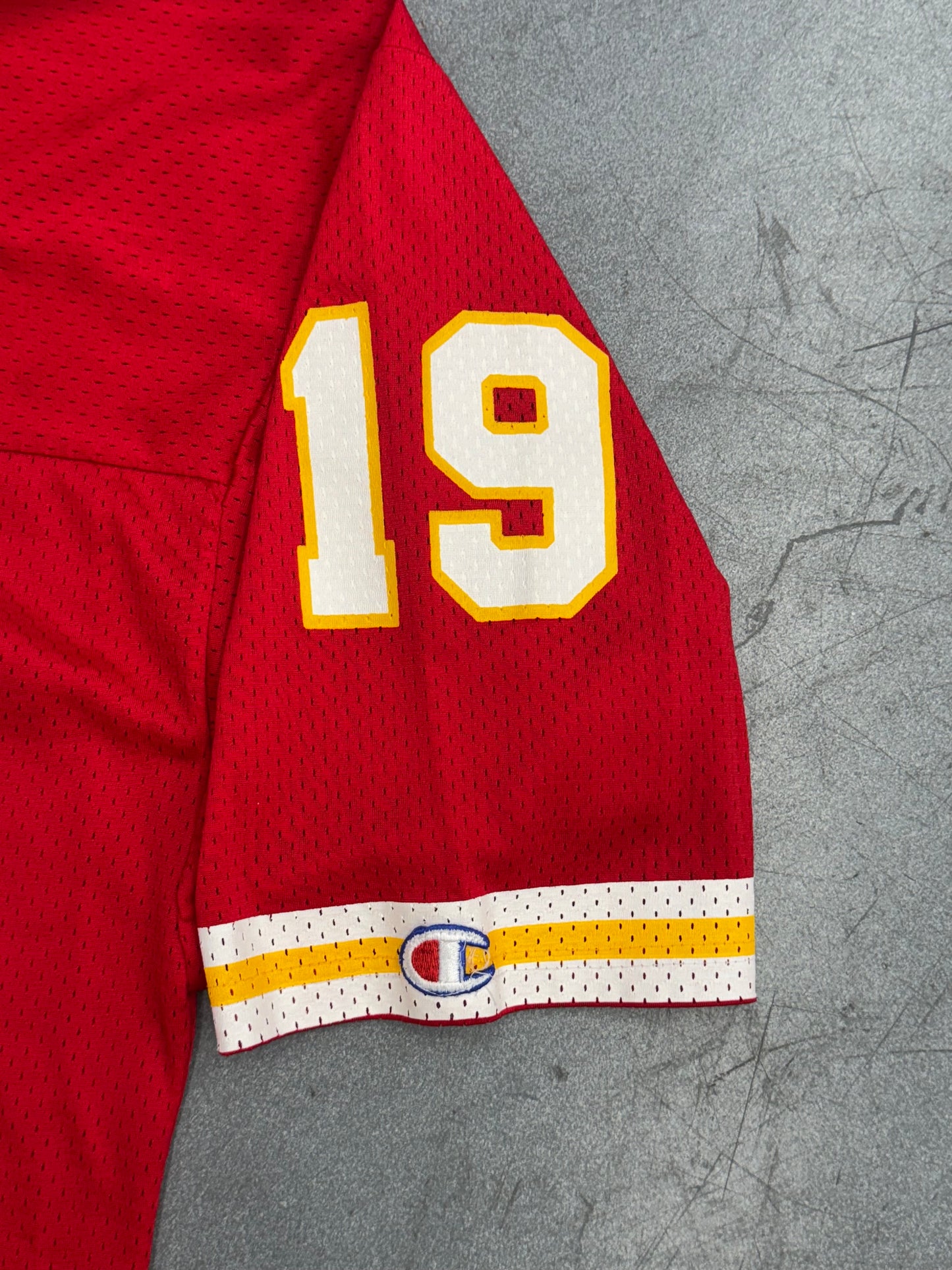 90S CHAMPION KANSAS CITY CHIEFS JOE MONTANA #19 JERSEY