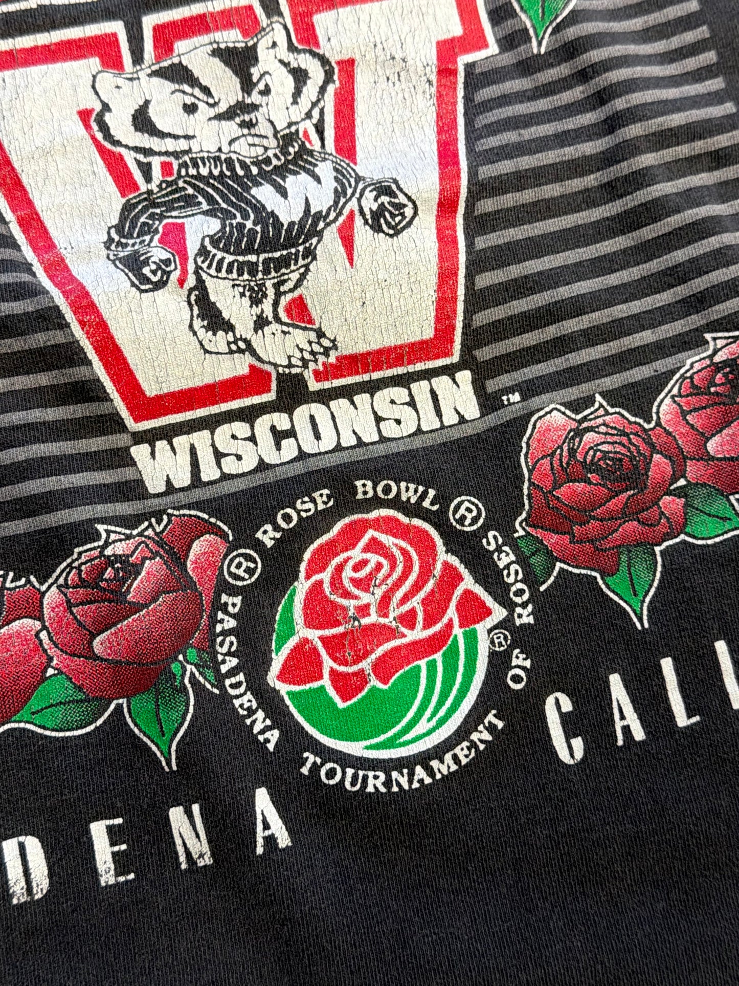 1994 WISCONSIN ROSE BOWL PASADENA CALIFORNIA TEE (ALL SPORT TAG)