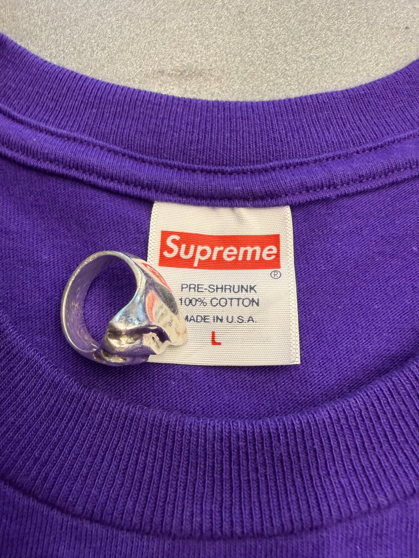 FW23 SUPREME YIN YANG TEE - PURPLE
