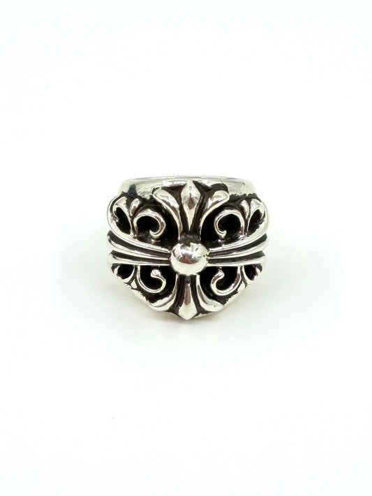 CHROME HEARTS KEEPER SILVER RING
