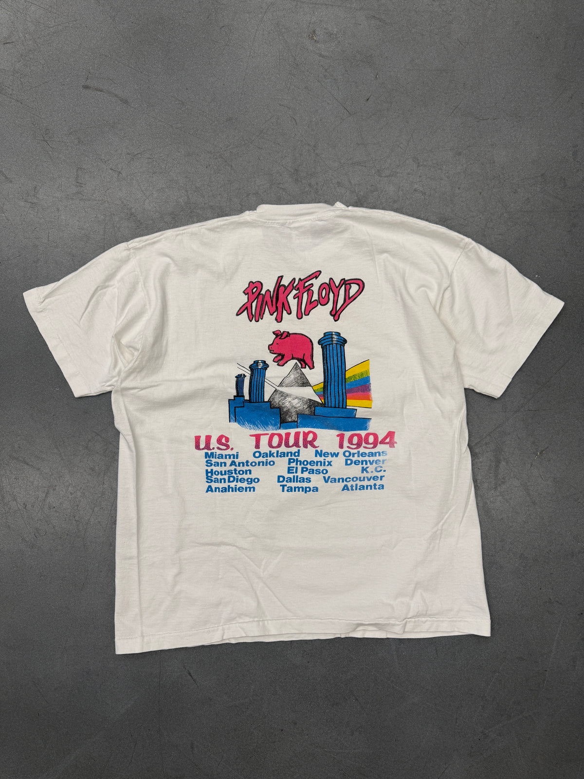 1994 PINK FLOYD U.S. TOUR THEY'VE BEEN BUILDING UP TO THIS! TEE (FOTL TAG)
