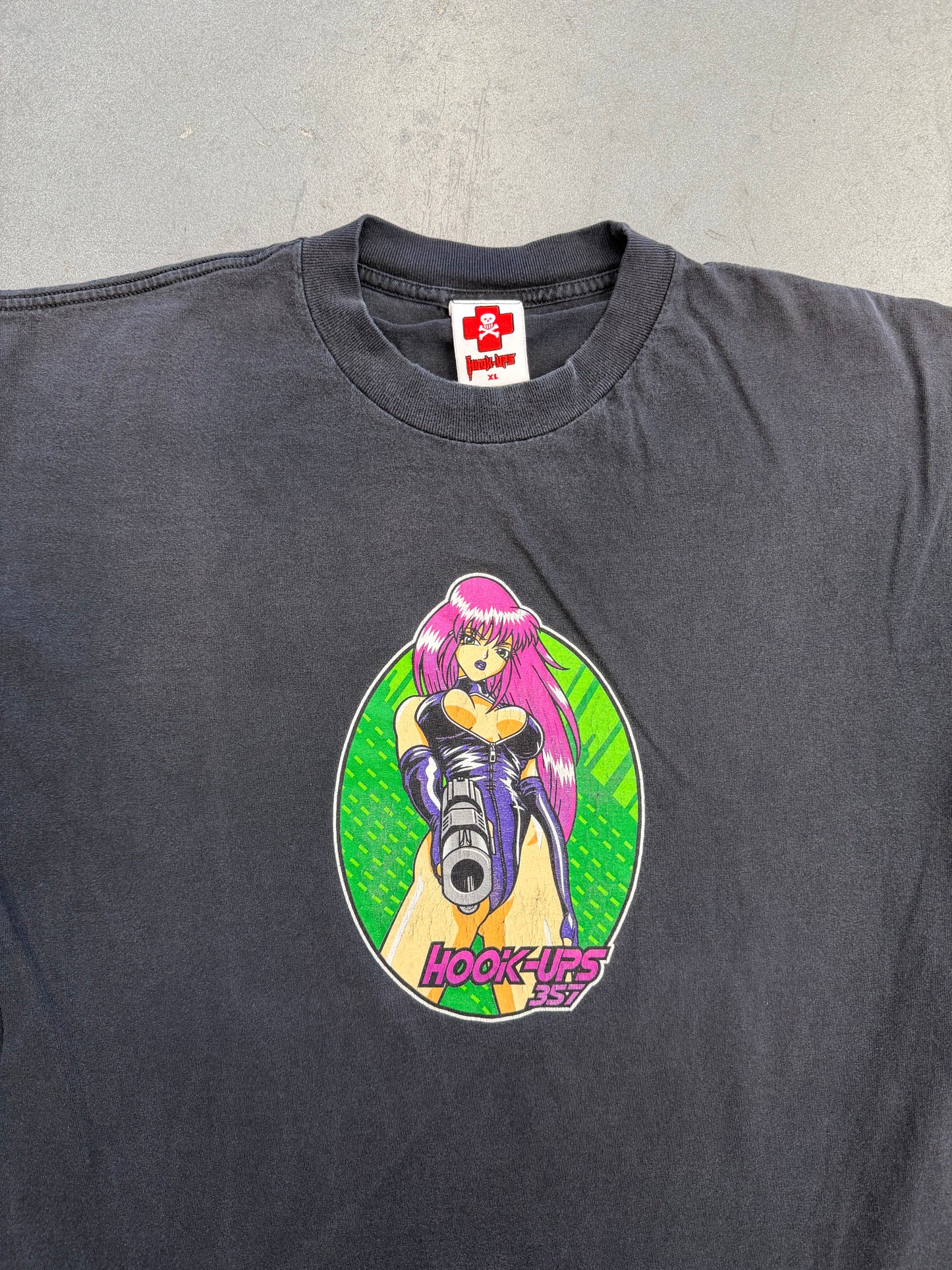 1997 HOOK-UPS 357 TEE (WHITE/RED TAG)