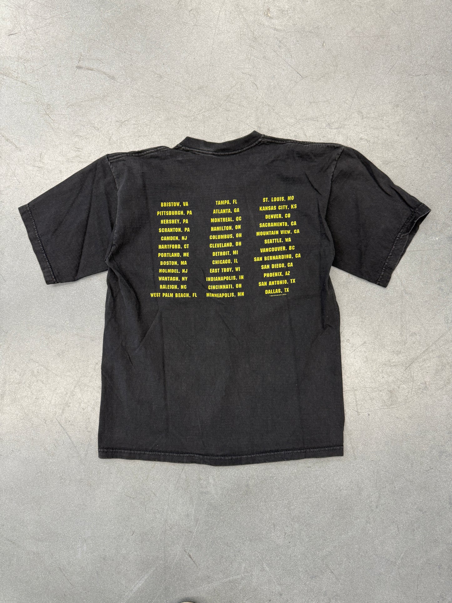 2002 SYSTEM OF A DOWN TOUR TEE (ALL SPORT TAG)