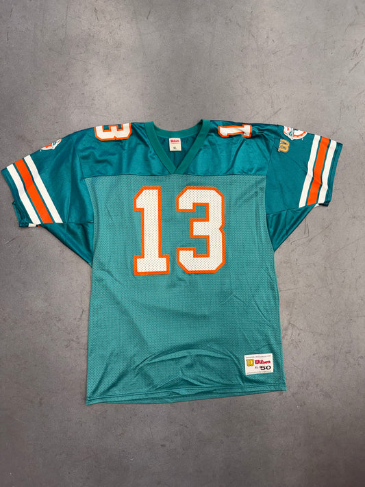 VINTAGE WILSON DAN MARINO MIAMI DOLPHINS FOOTBALL JERSEY