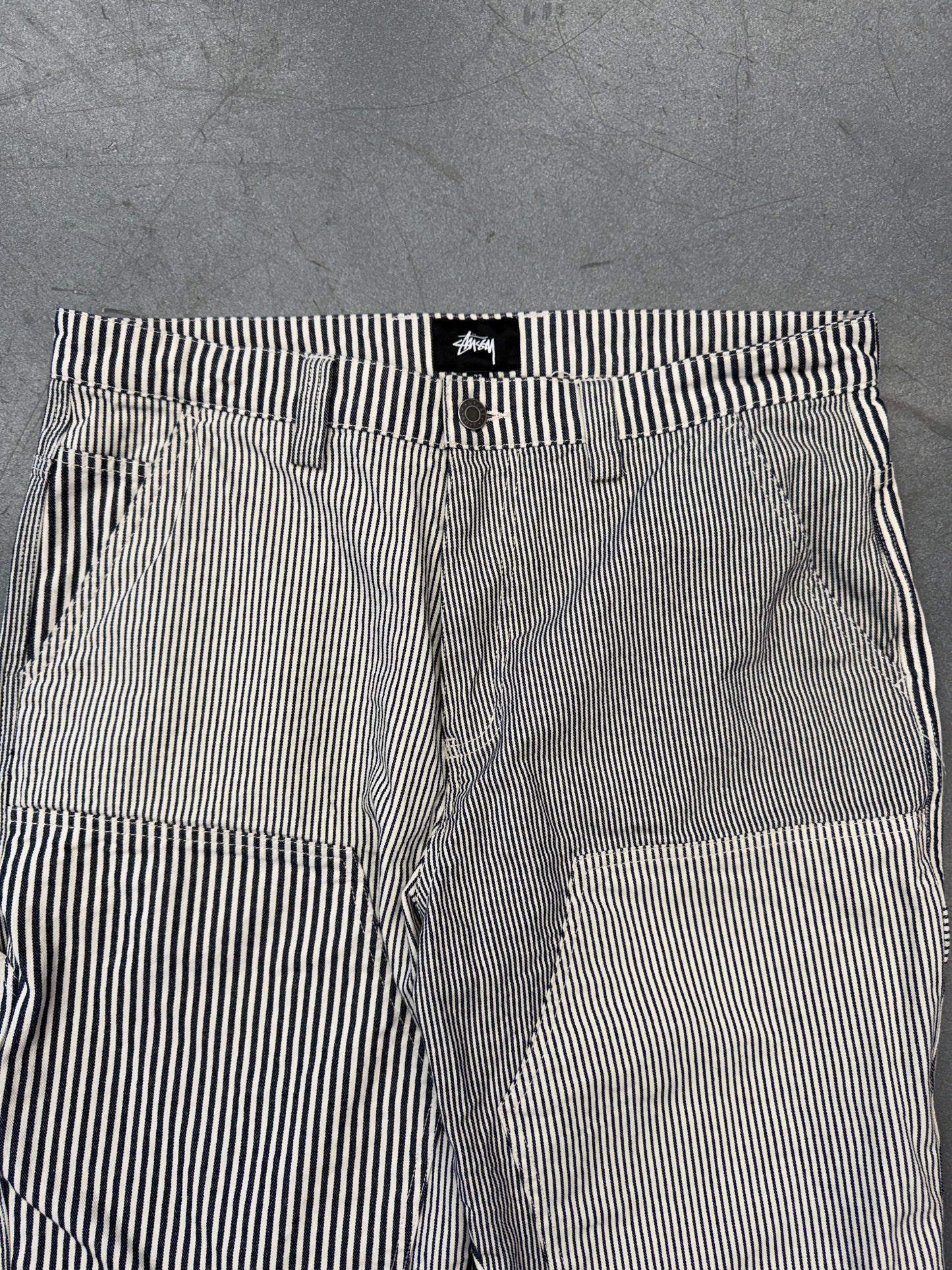 STUSSY HICKORY PINSTRIPE WORK PANTS