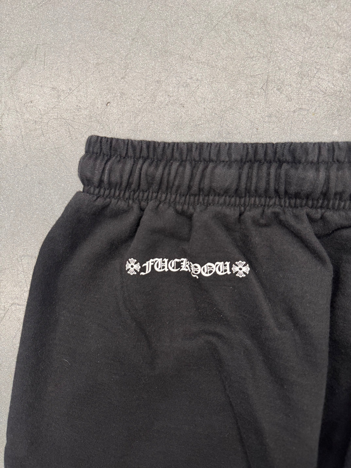 CHROME HEARTS HORSESHOE LOGO SWEATPANTS - BLACK/WHITE