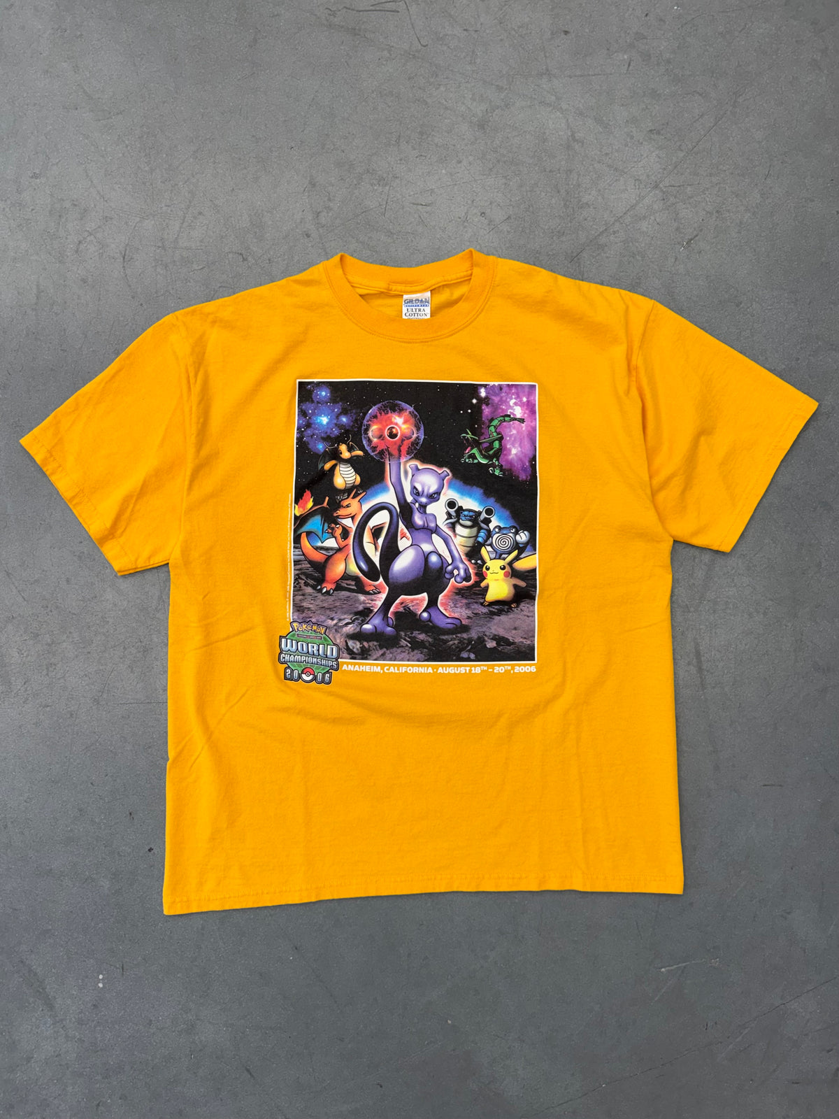 2006 POKEMON WORLD CHAMPIONSHIPS ANAHEIM CALIFORNIA TEE (GILDAN TAG)
