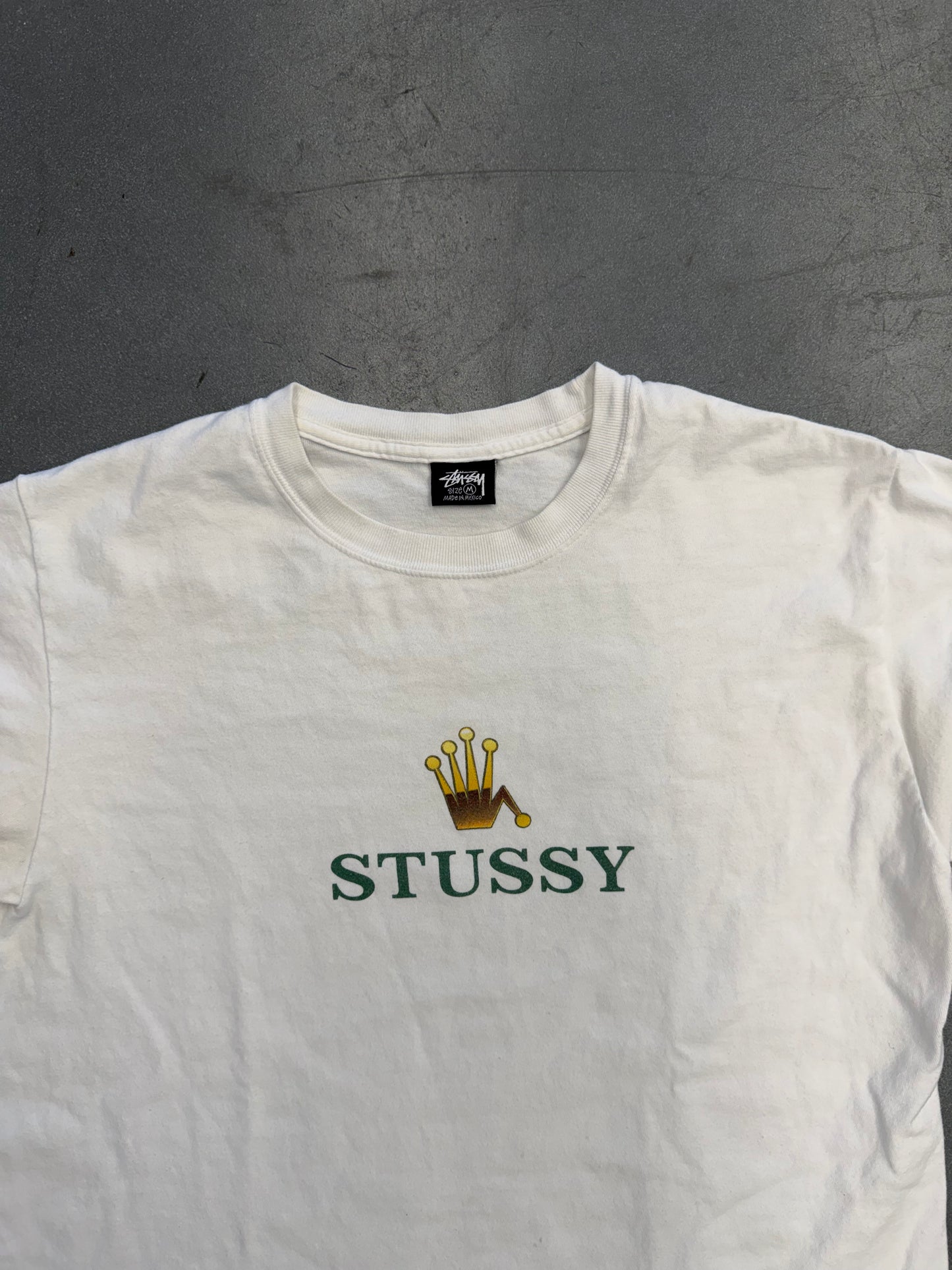 Y2K STUSSY REGAL ROLEX CROWN TEE