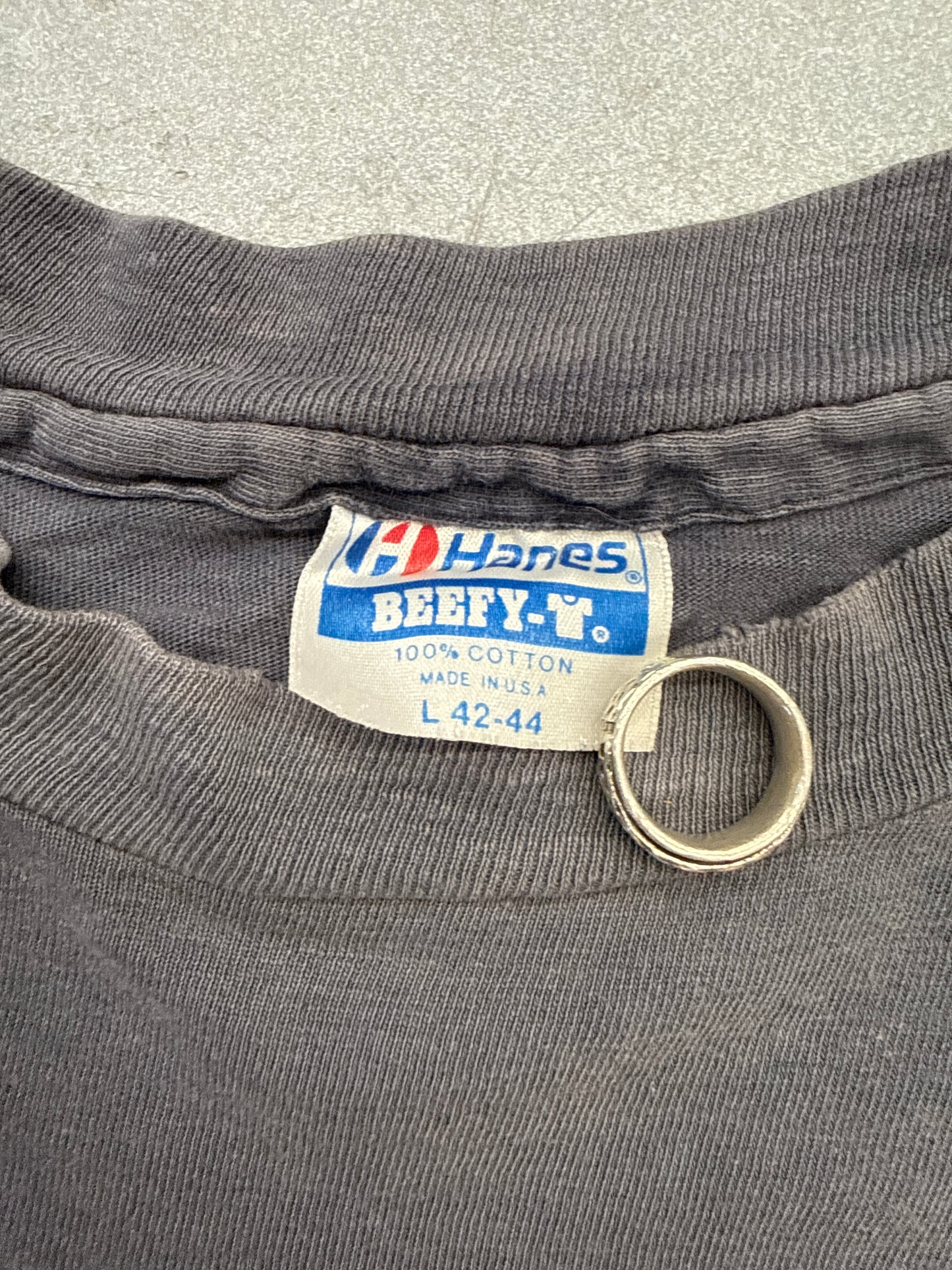 1988 HARLEY-DAVIDSON "HIGH PLAINS CLOVIS, N.M." FLAME LONGSLEEVE TEE (HANES BEEFY-T TAG)