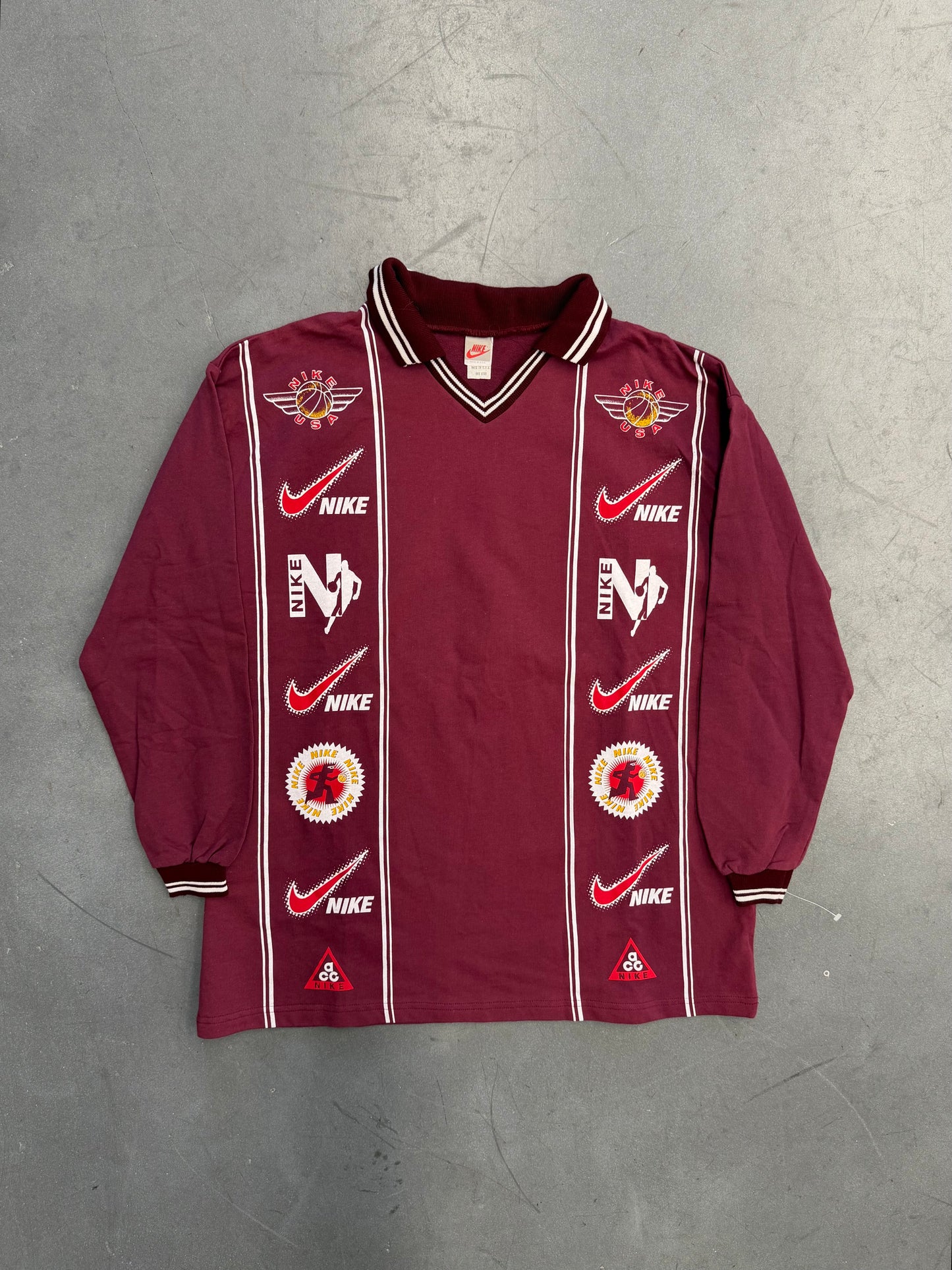 90S BOOTLEG NIKE ACG RUGBY STYLE COLLARED LS SHIRT