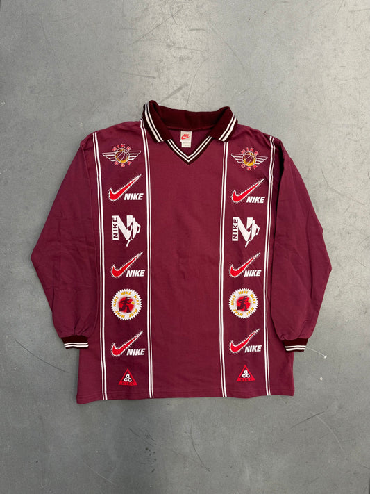 90S BOOTLEG NIKE ACG RUGBY STYLE COLLARED LS SHIRT