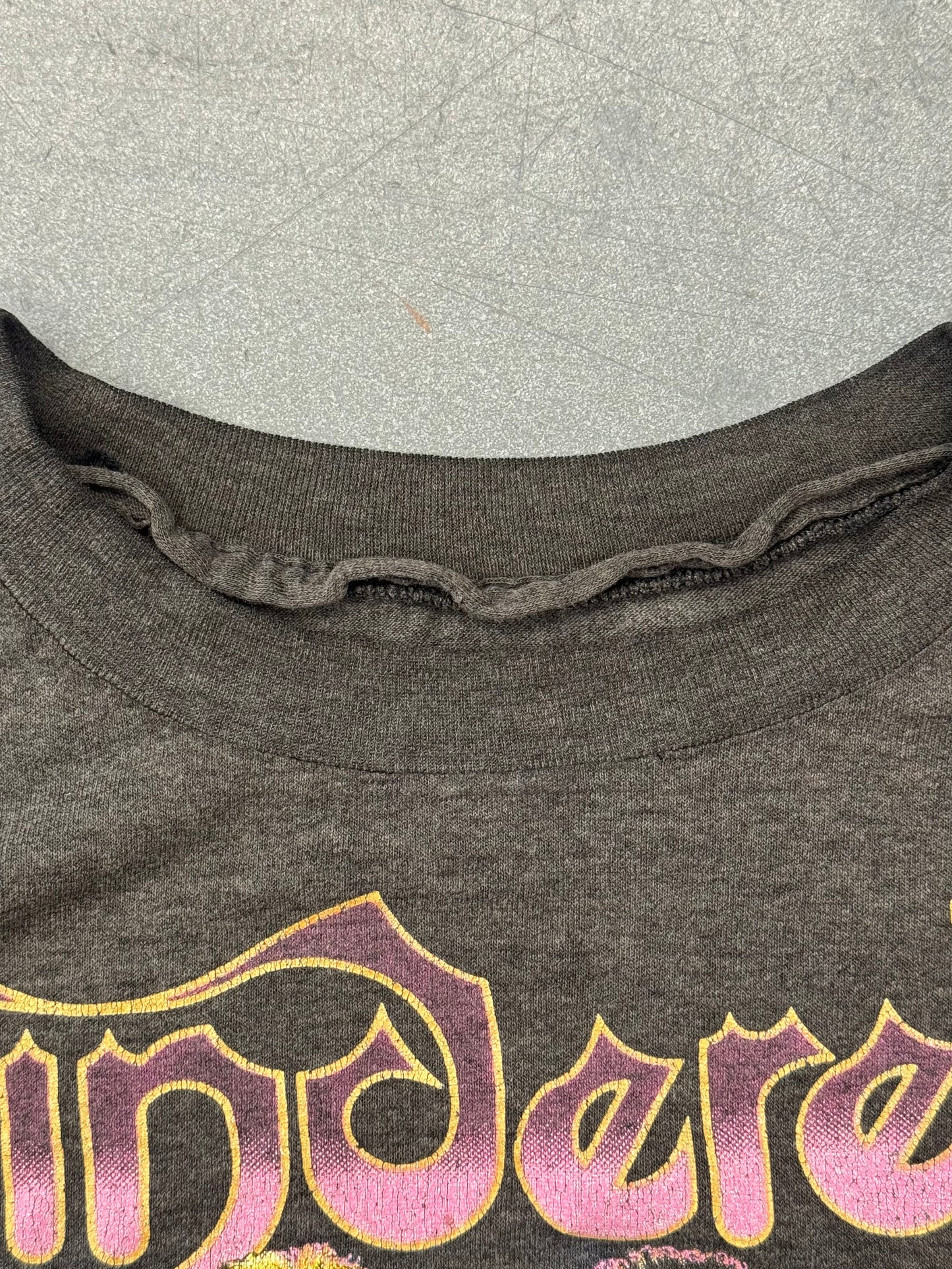1986 CINDERELLA NIGHT SONGS WORLD TOUR THIN TEE (PULLED TAG)