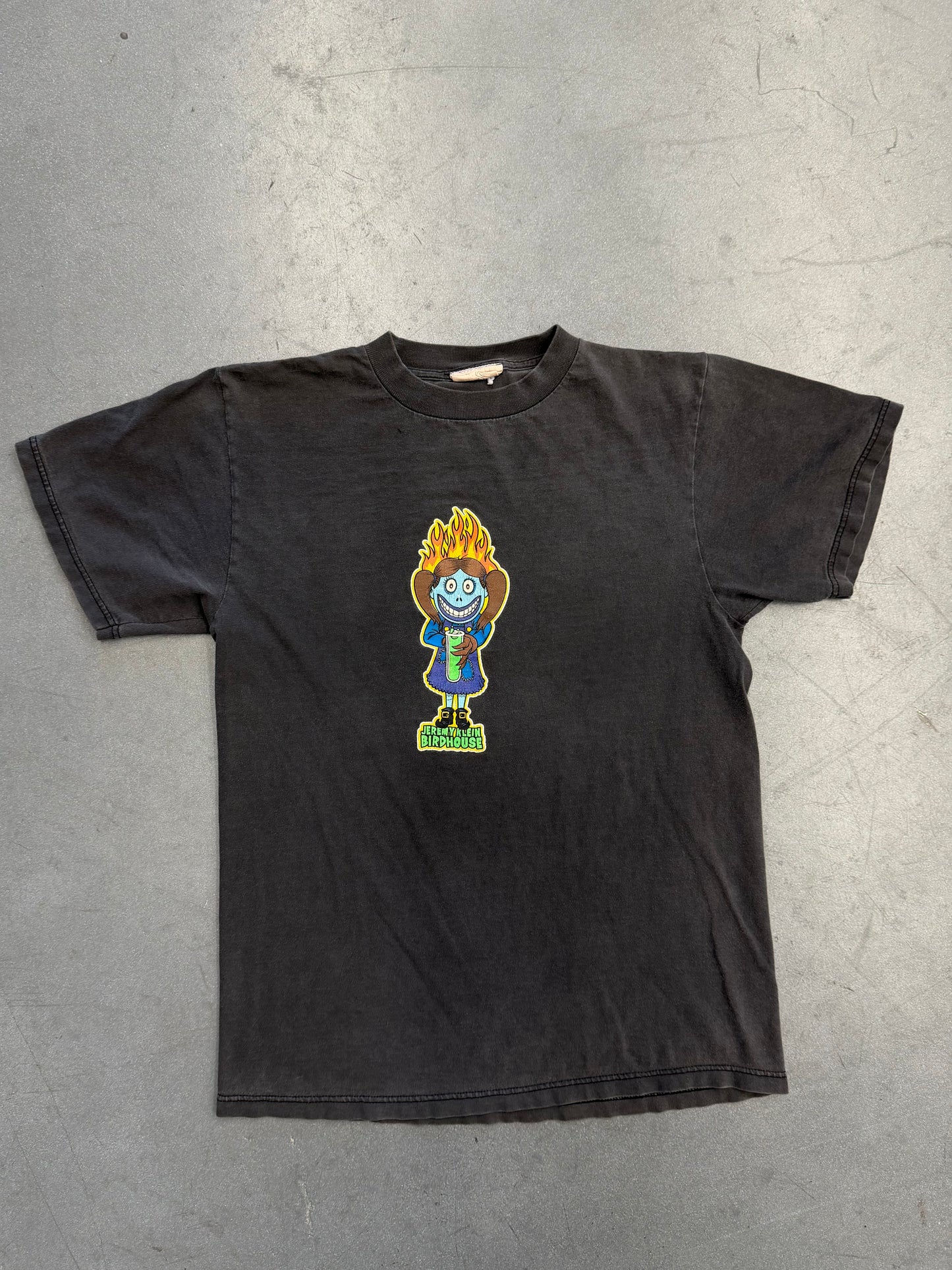 90'S JEREMY KLEIN BIRDHOUSE FLAMING GIRL TEE
