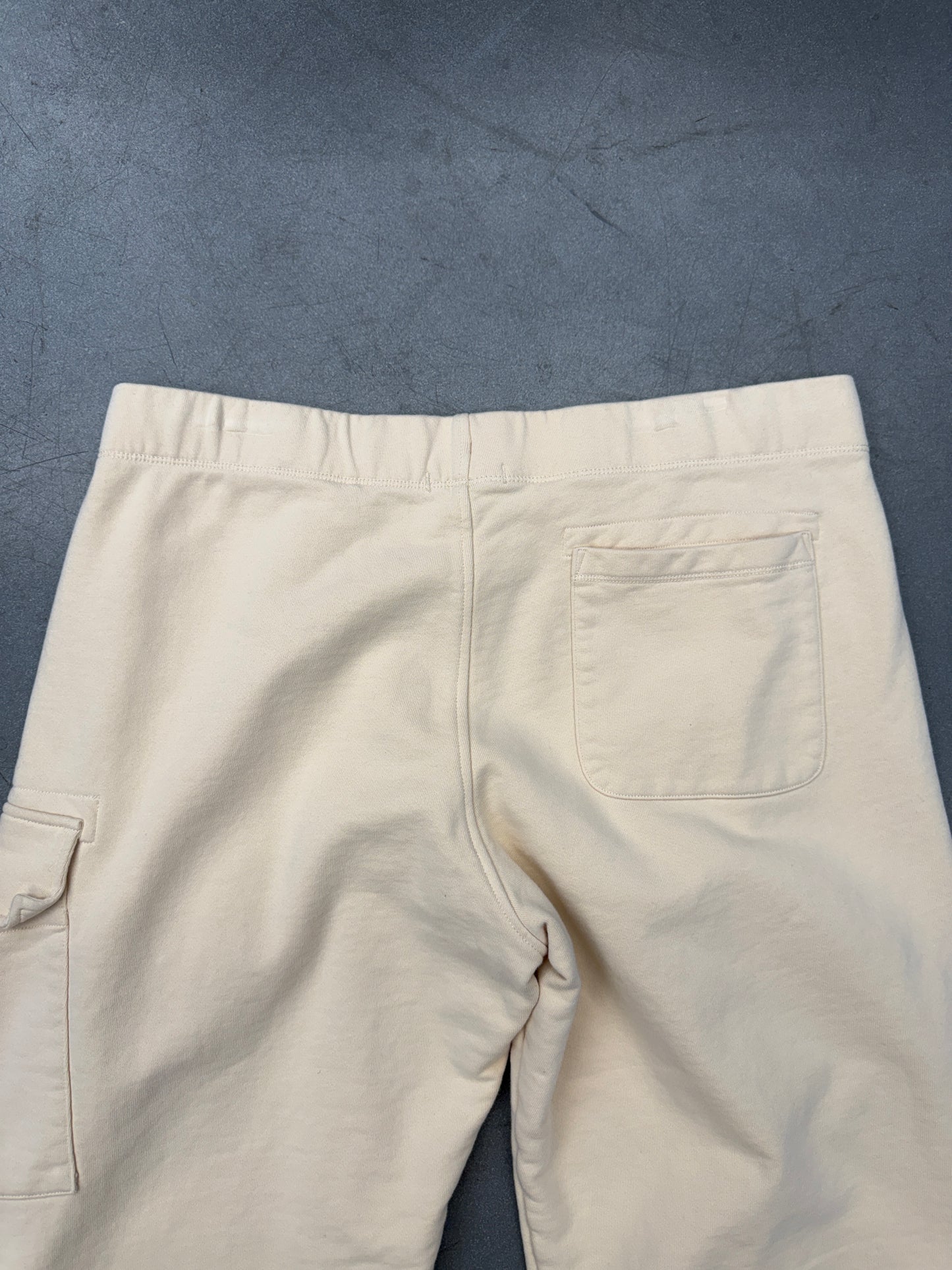 C.P. COMPANY MEN'S DIAGONAL FLEECE CARGO TRACK PANTS